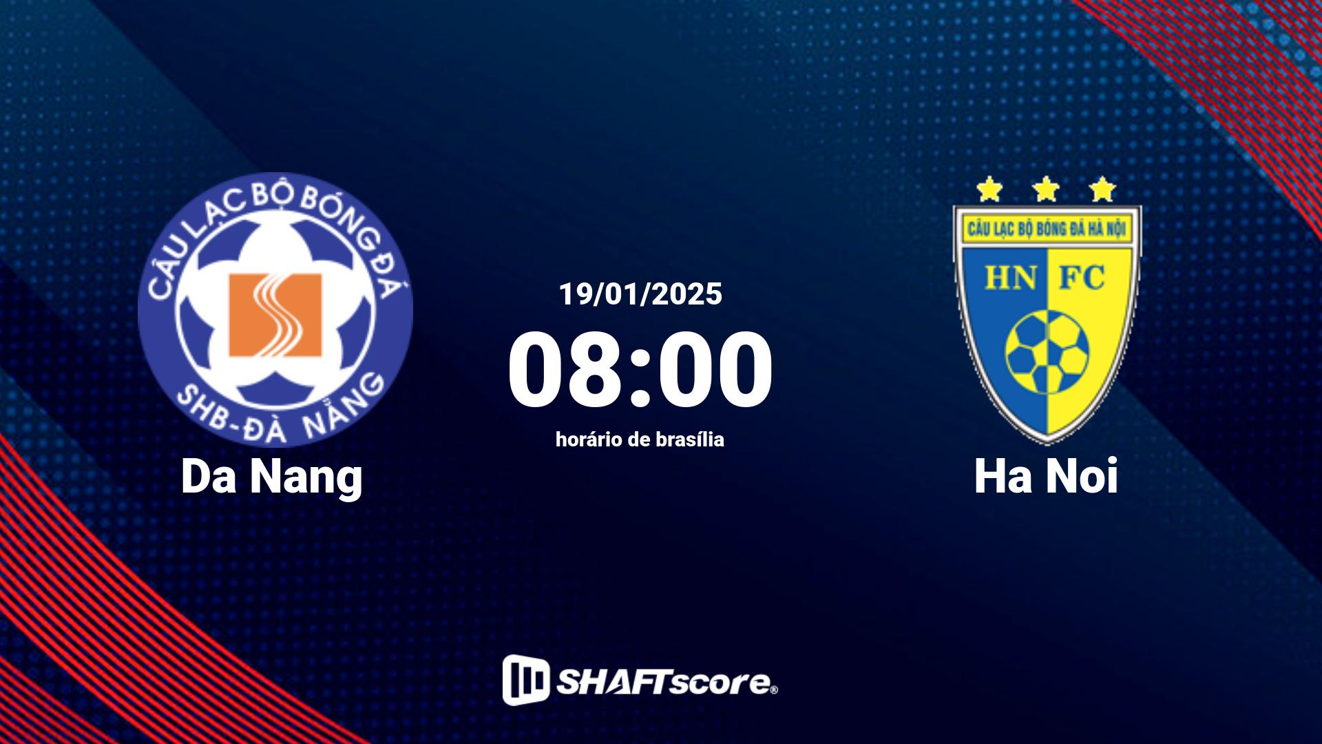 Estatísticas do jogo Da Nang vs Ha Noi 19.01 08:00