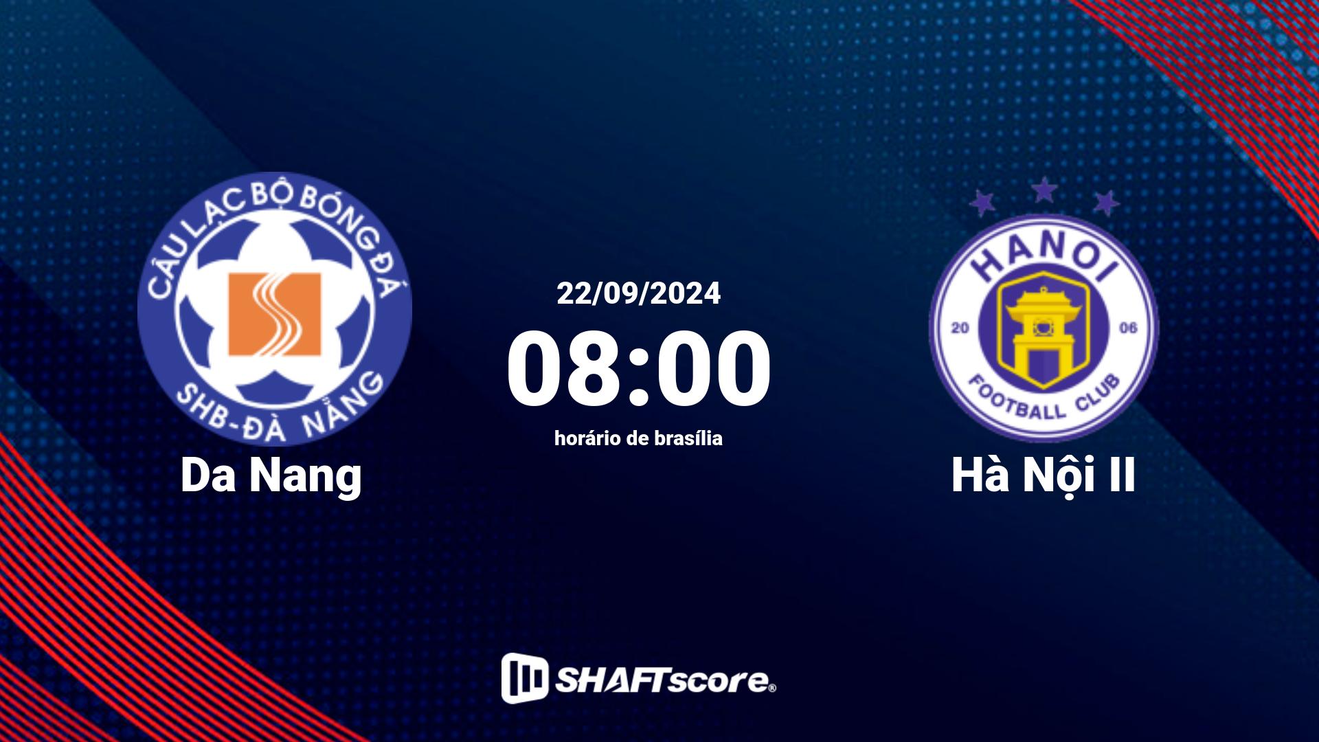 Estatísticas do jogo Da Nang vs Hà Nội II 22.09 08:00