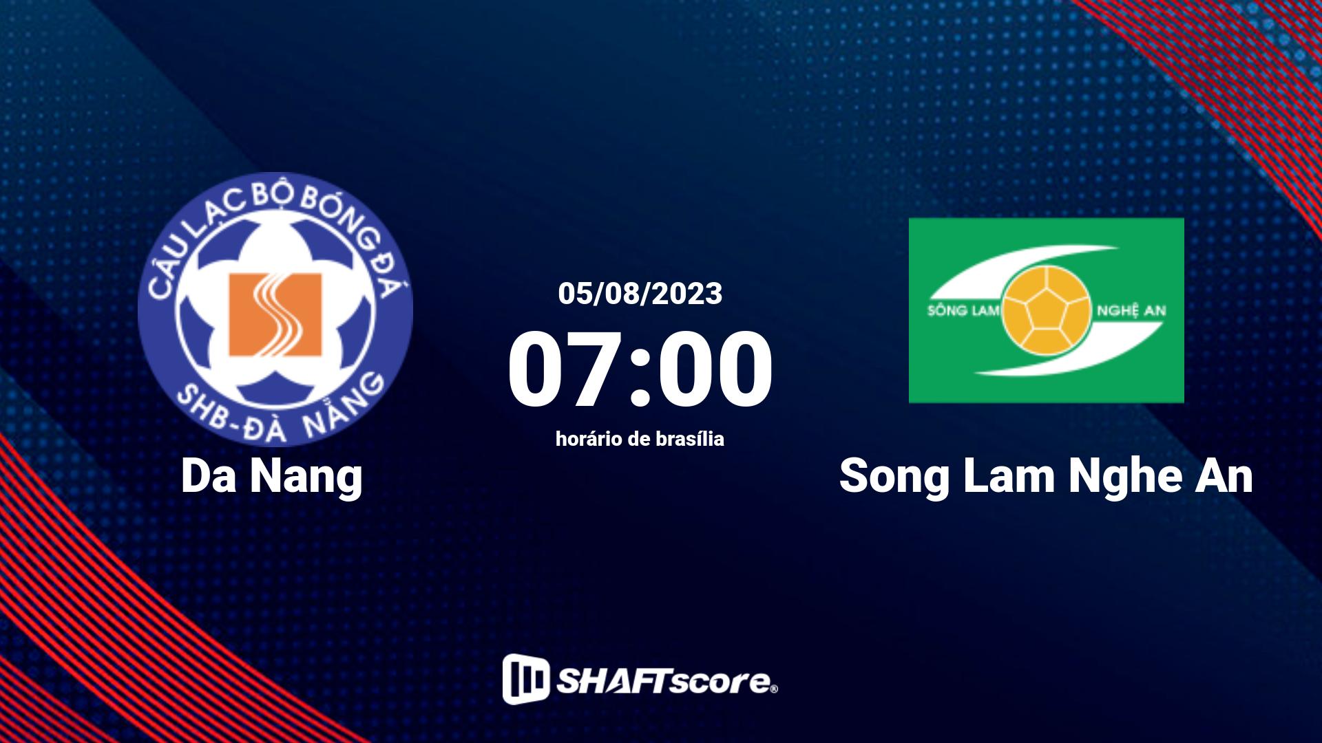 Estatísticas do jogo Da Nang vs Song Lam Nghe An 05.08 07:00