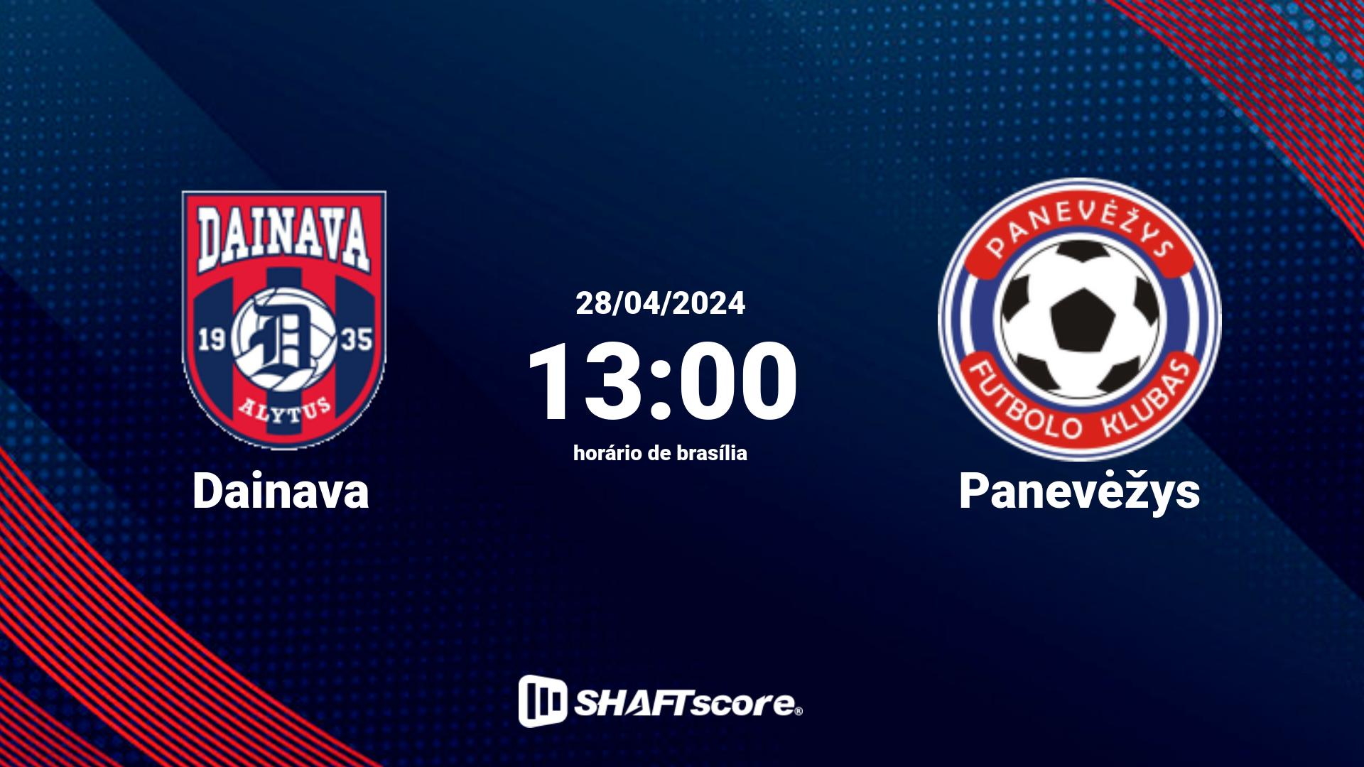 Estatísticas do jogo Dainava vs Panevėžys 28.04 13:00