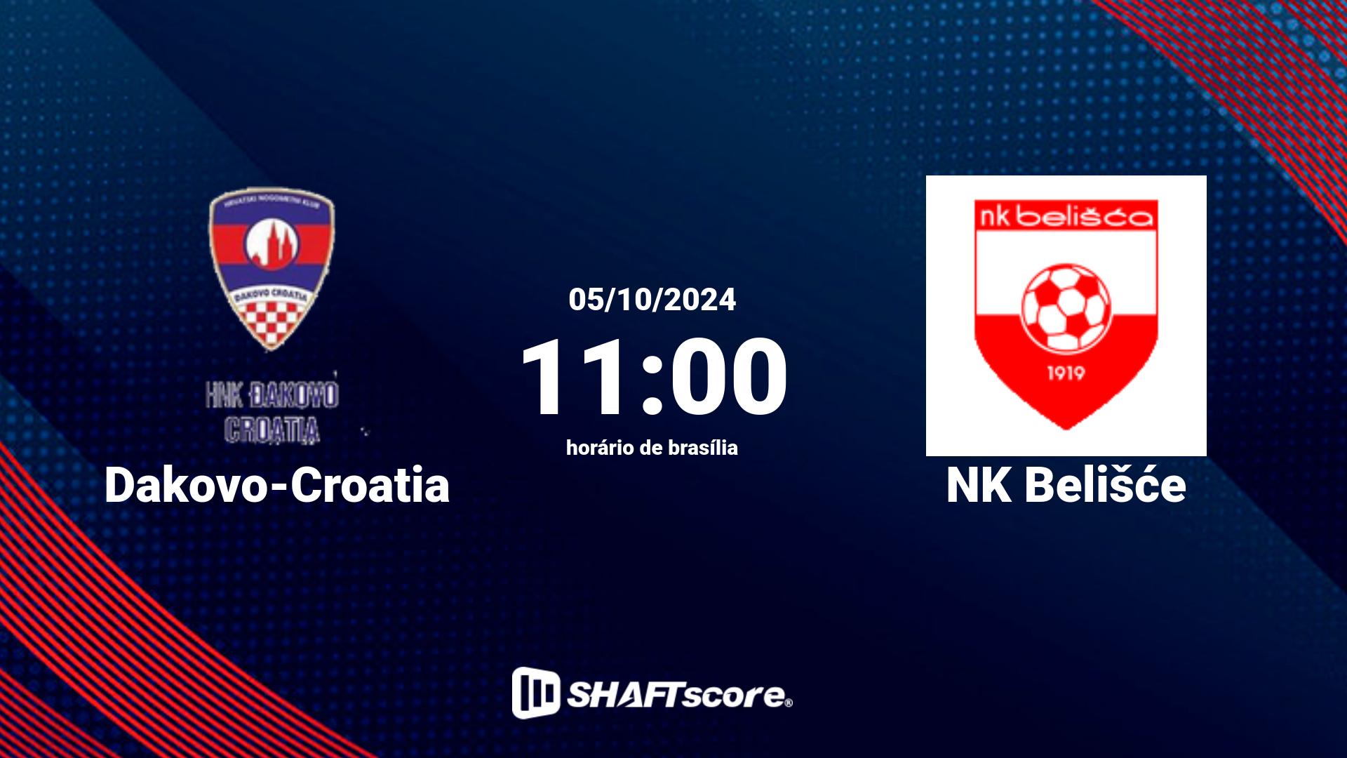 Estatísticas do jogo Dakovo-Croatia vs NK Belišće 05.10 11:00