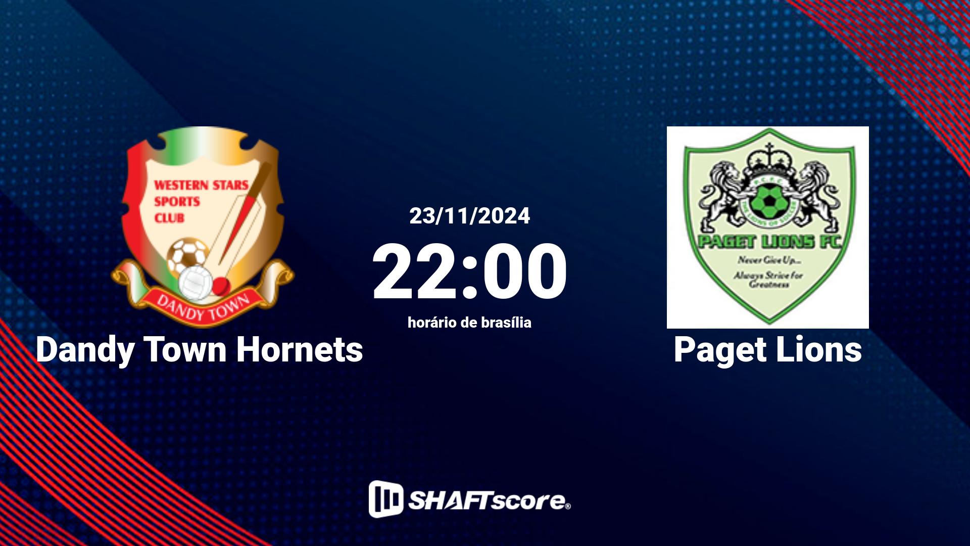 Estatísticas do jogo Dandy Town Hornets vs Paget Lions 23.11 22:00