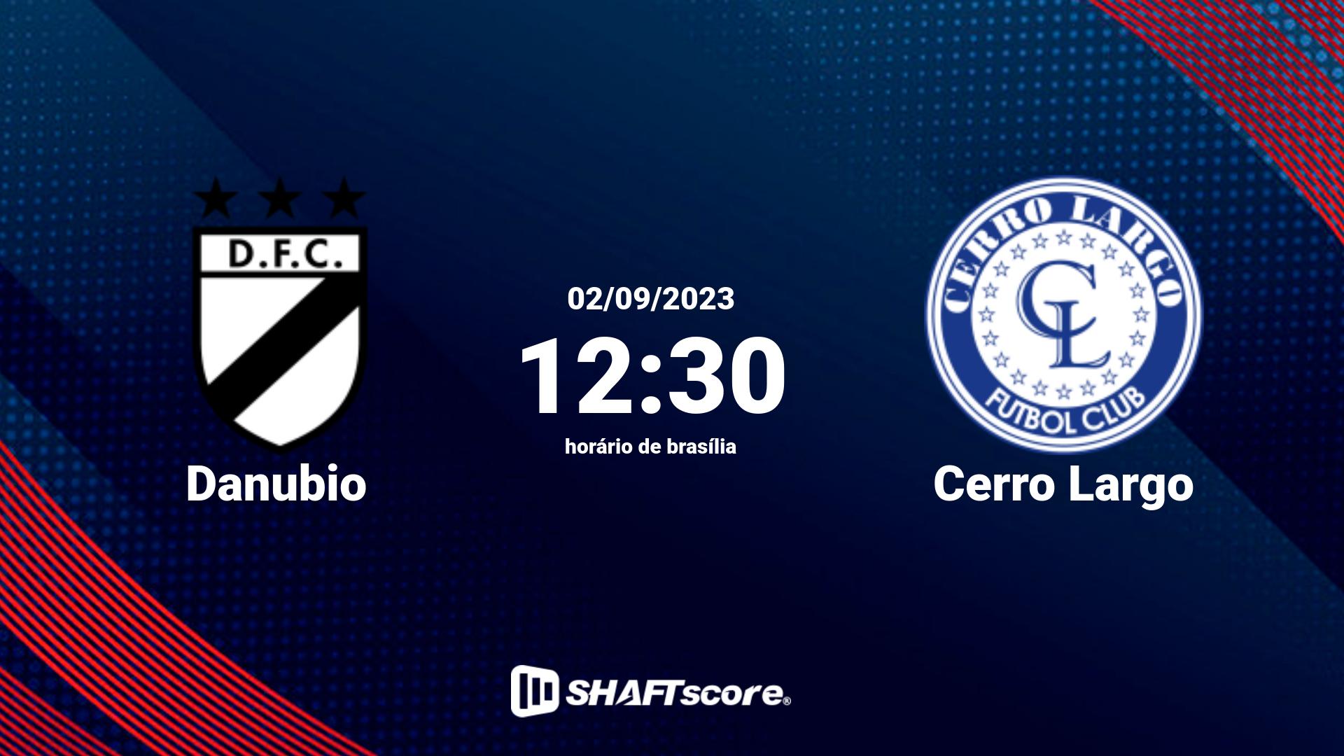 Estatísticas do jogo Danubio vs Cerro Largo 02.09 12:30