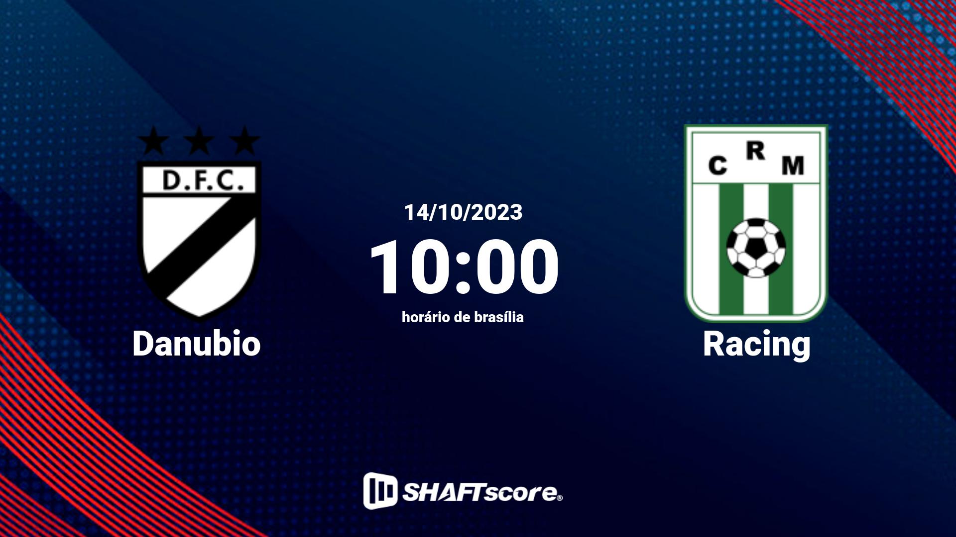 Estatísticas do jogo Danubio vs Racing 14.10 10:00