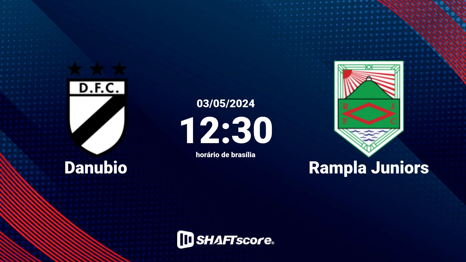 Estatísticas do jogo Danubio vs Rampla Juniors 03.05 12:30