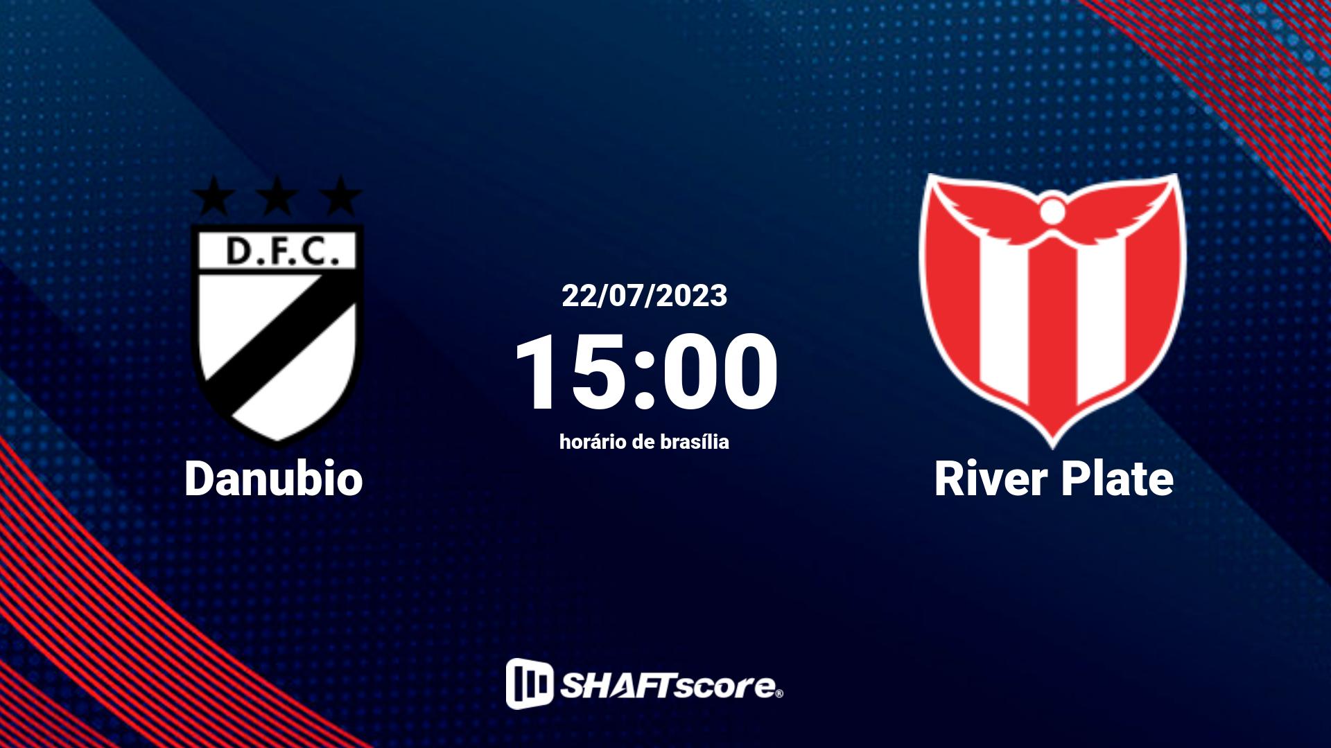 Estatísticas do jogo Danubio vs River Plate 22.07 15:00