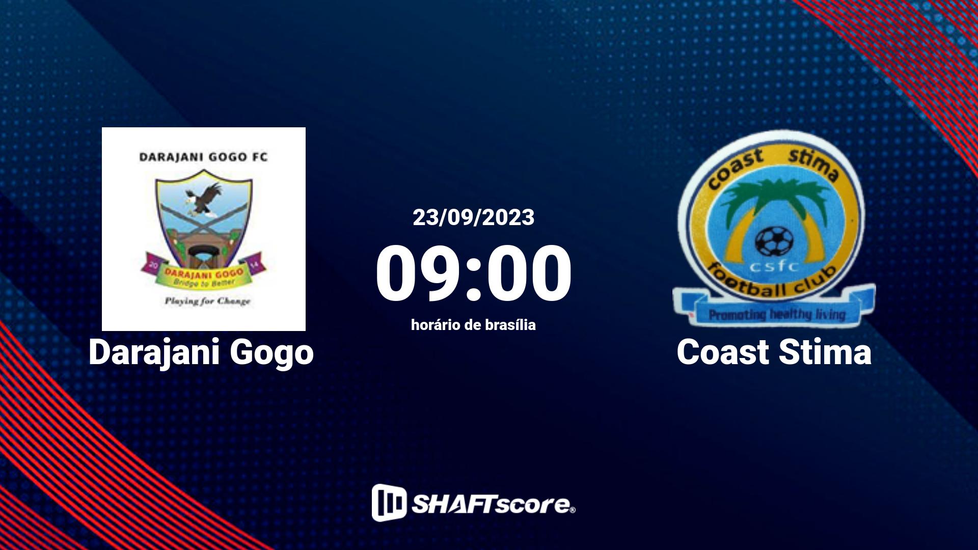 Estatísticas do jogo Darajani Gogo vs Coast Stima 23.09 09:00