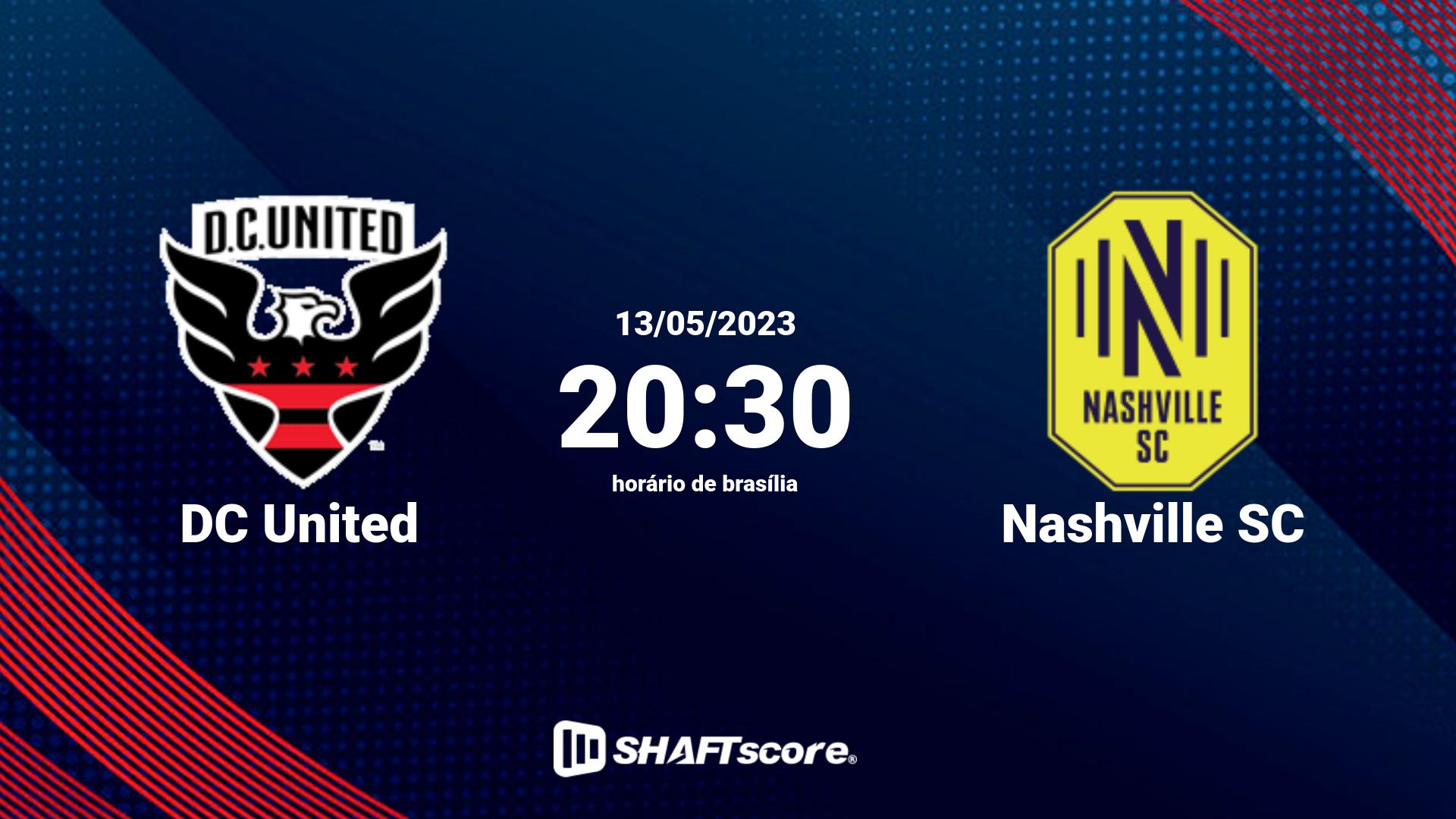 Estatísticas do jogo DC United vs Nashville SC 13.05 20:30