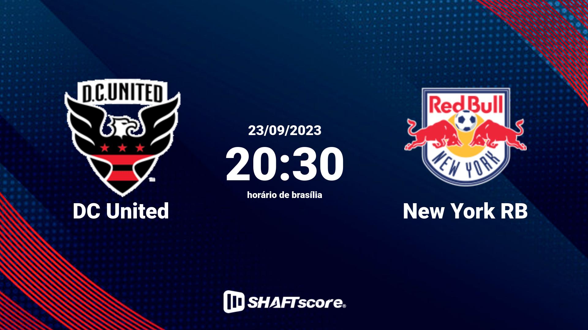 Estatísticas do jogo DC United vs New York RB 23.09 20:30