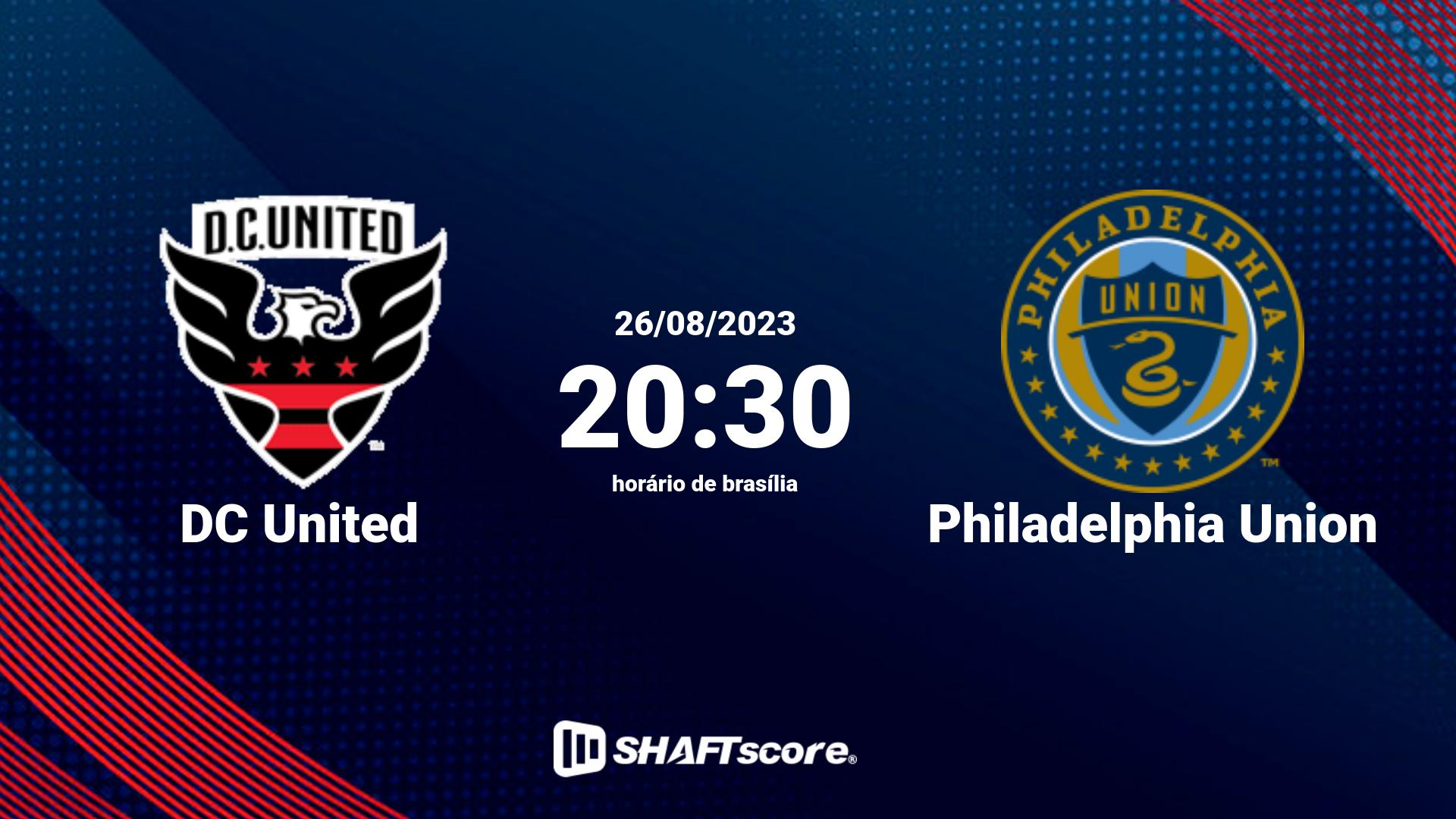 Estatísticas do jogo DC United vs Philadelphia Union 26.08 20:30