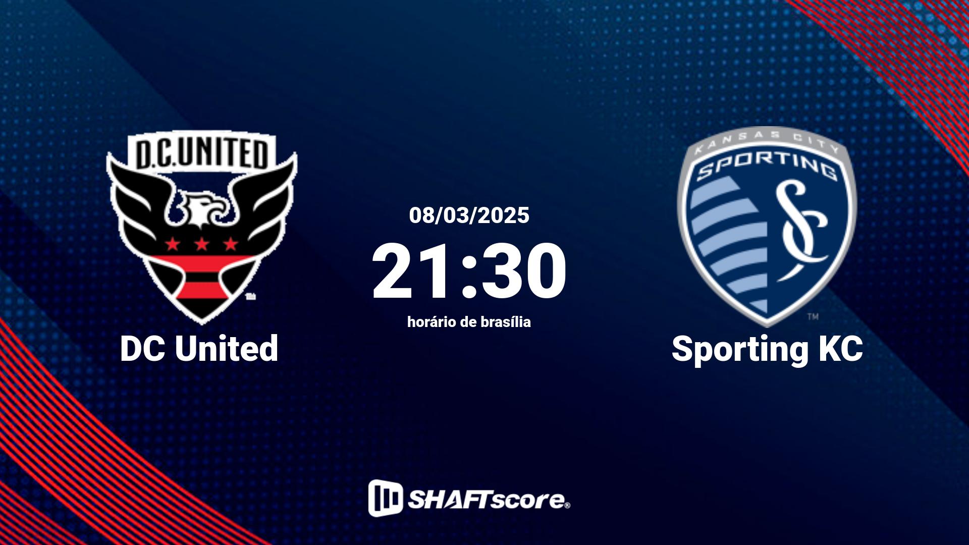 Estatísticas do jogo DC United vs Sporting KC 08.03 21:30