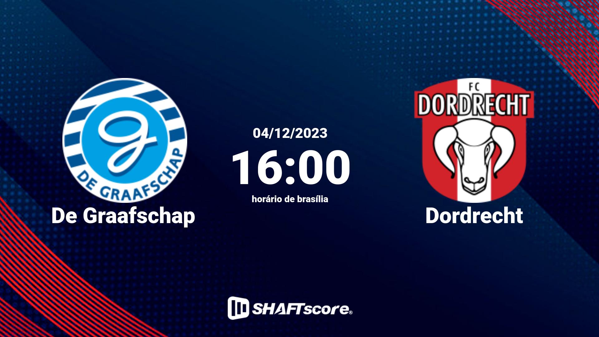 Estatísticas do jogo De Graafschap vs Dordrecht 04.12 16:00