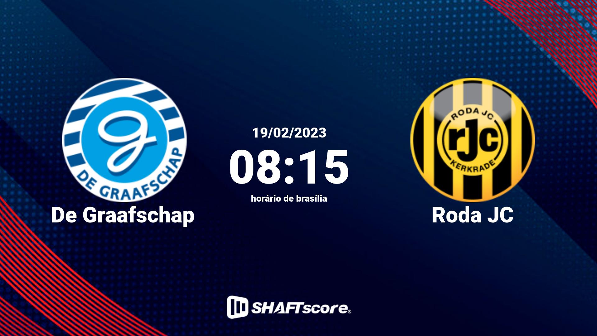 Estatísticas do jogo De Graafschap vs Roda JC 19.02 08:15