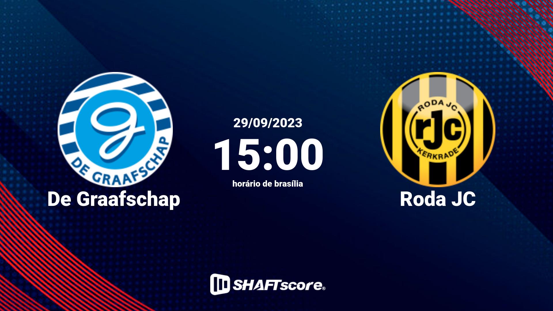 Estatísticas do jogo De Graafschap vs Roda JC 29.09 15:00