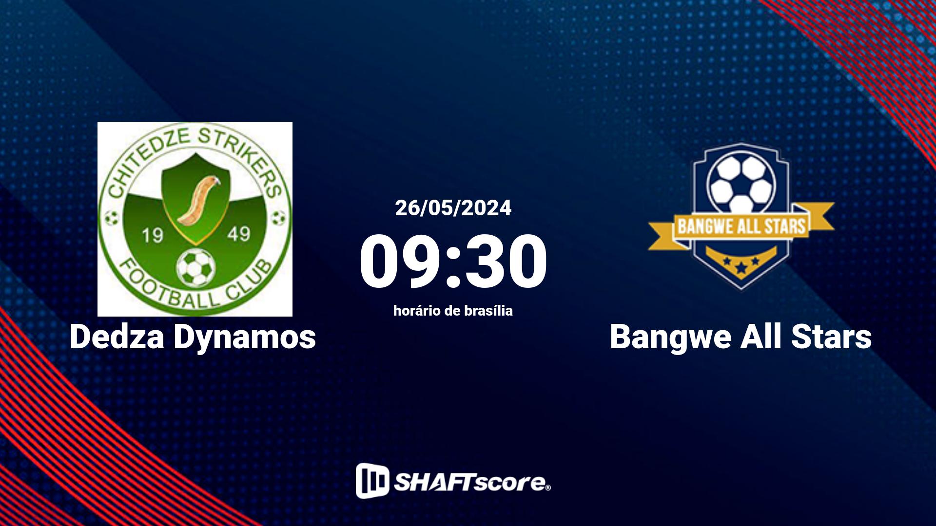 Estatísticas do jogo Dedza Dynamos vs Bangwe All Stars 26.05 09:30