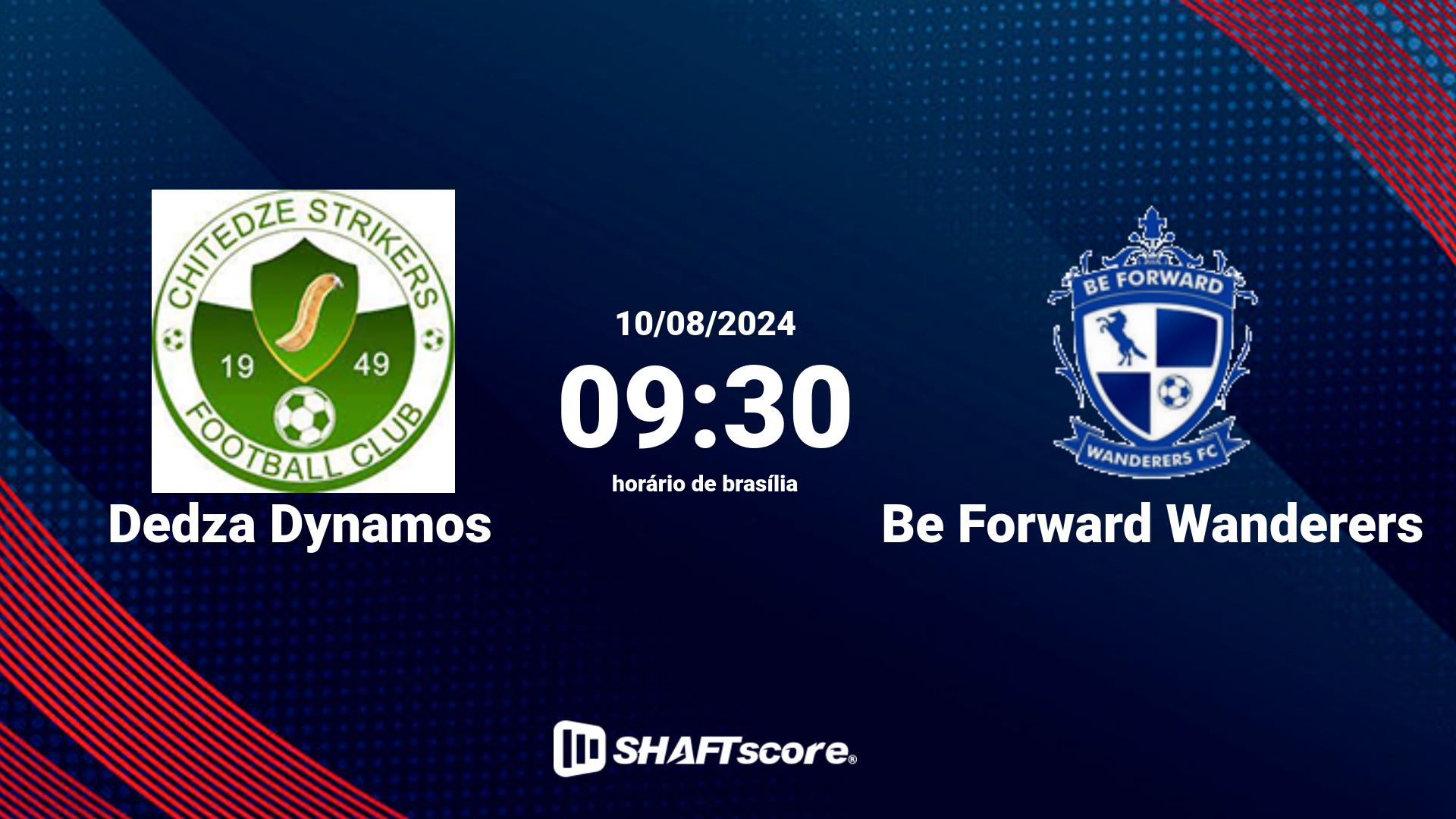 Estatísticas do jogo Dedza Dynamos vs Be Forward Wanderers 10.08 09:30
