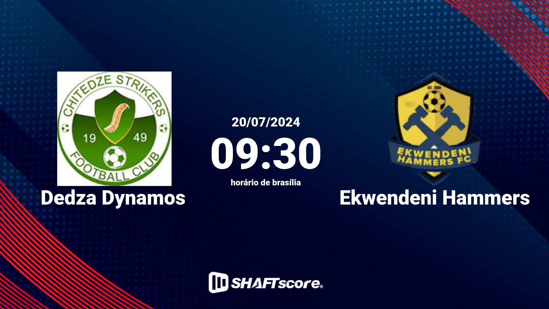 Estatísticas do jogo Dedza Dynamos vs Ekwendeni Hammers 20.07 09:30