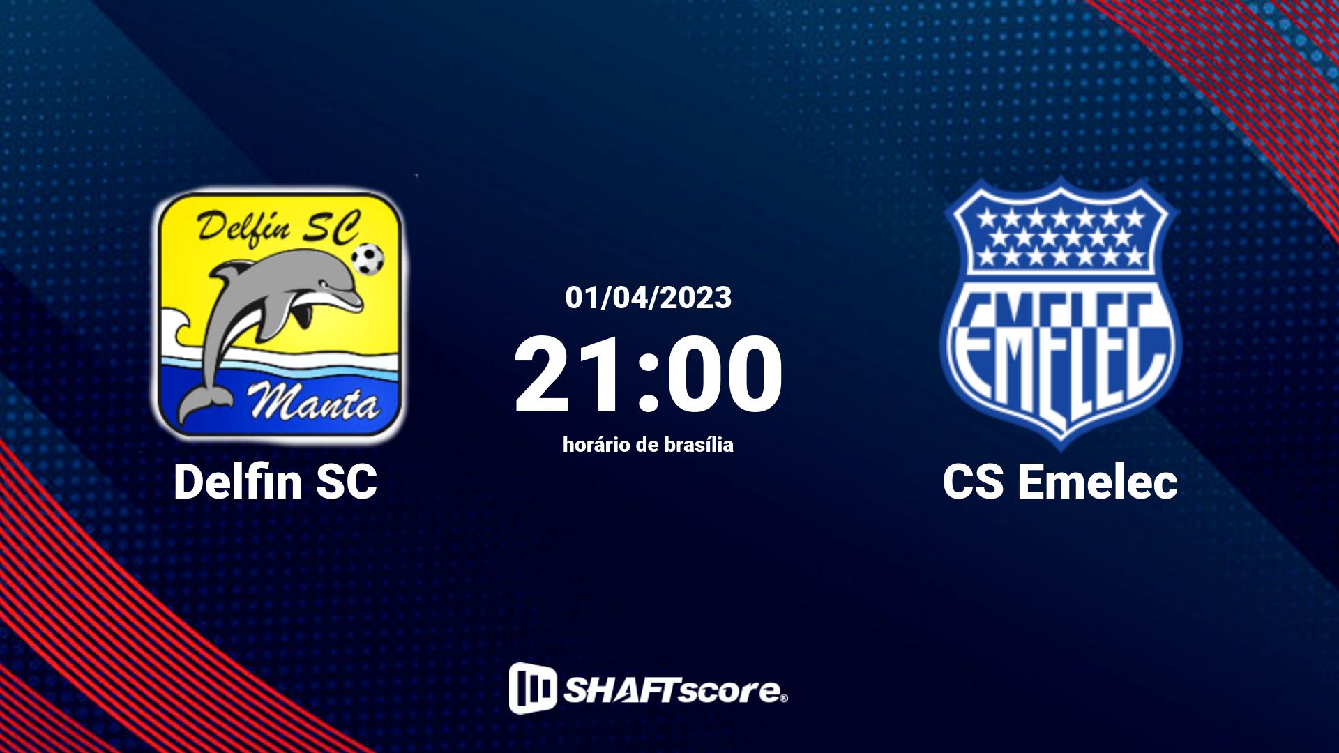 Estatísticas do jogo Delfin SC vs CS Emelec 01.04 21:00