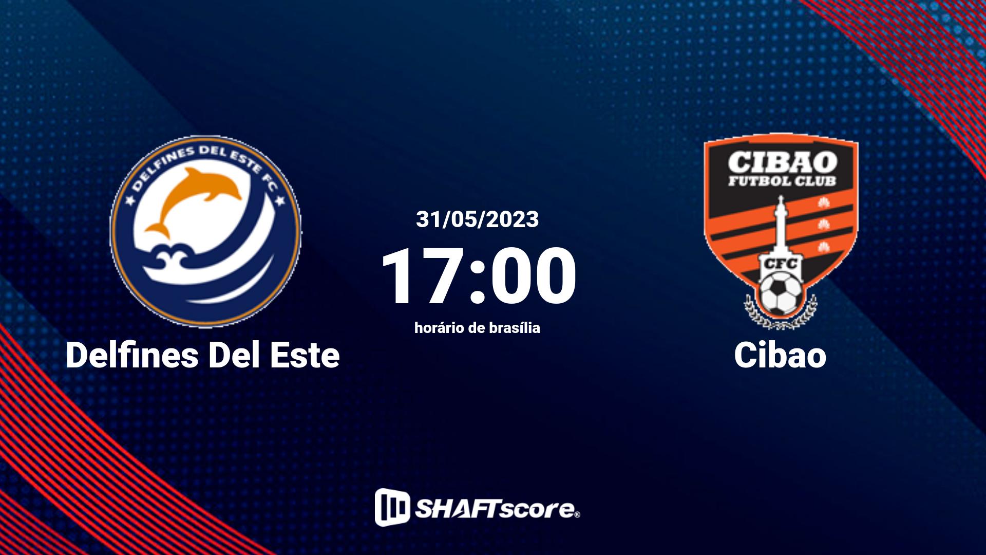 Estatísticas do jogo Delfines Del Este vs Cibao 31.05 17:00