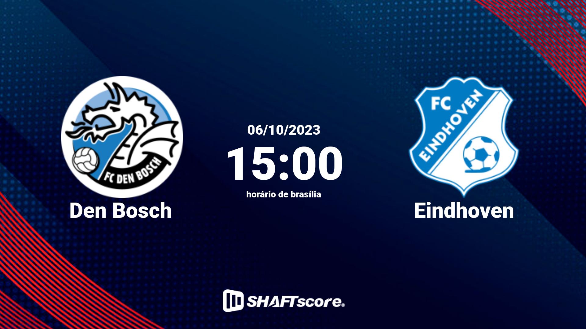 Estatísticas do jogo Den Bosch vs Eindhoven 06.10 15:00