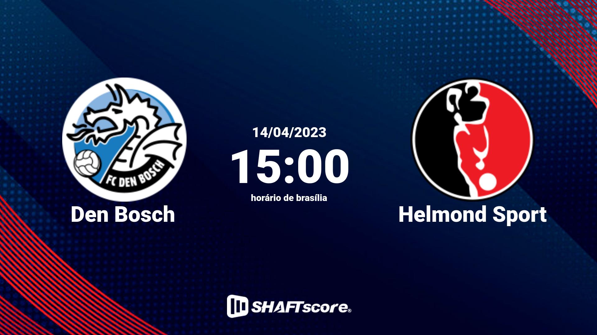 Estatísticas do jogo Den Bosch vs Helmond Sport 14.04 15:00