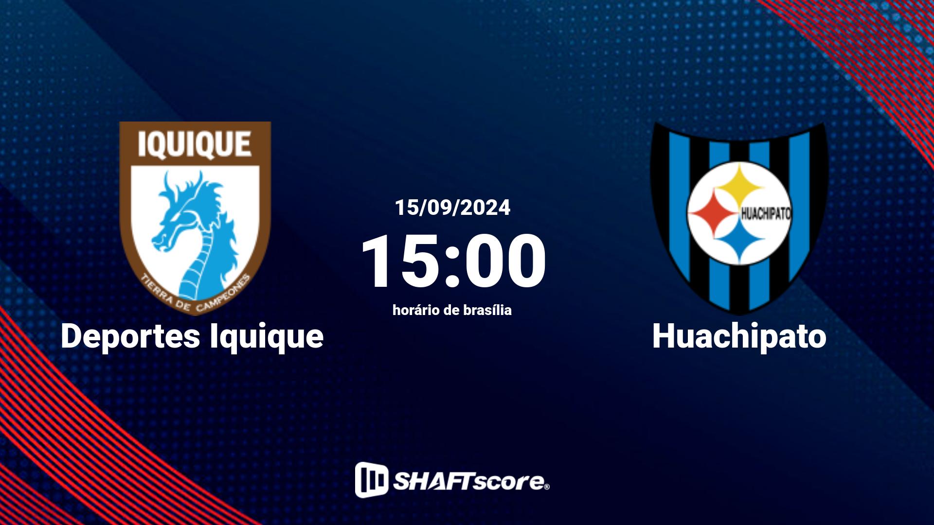 Estatísticas do jogo Deportes Iquique vs Huachipato 15.09 15:00