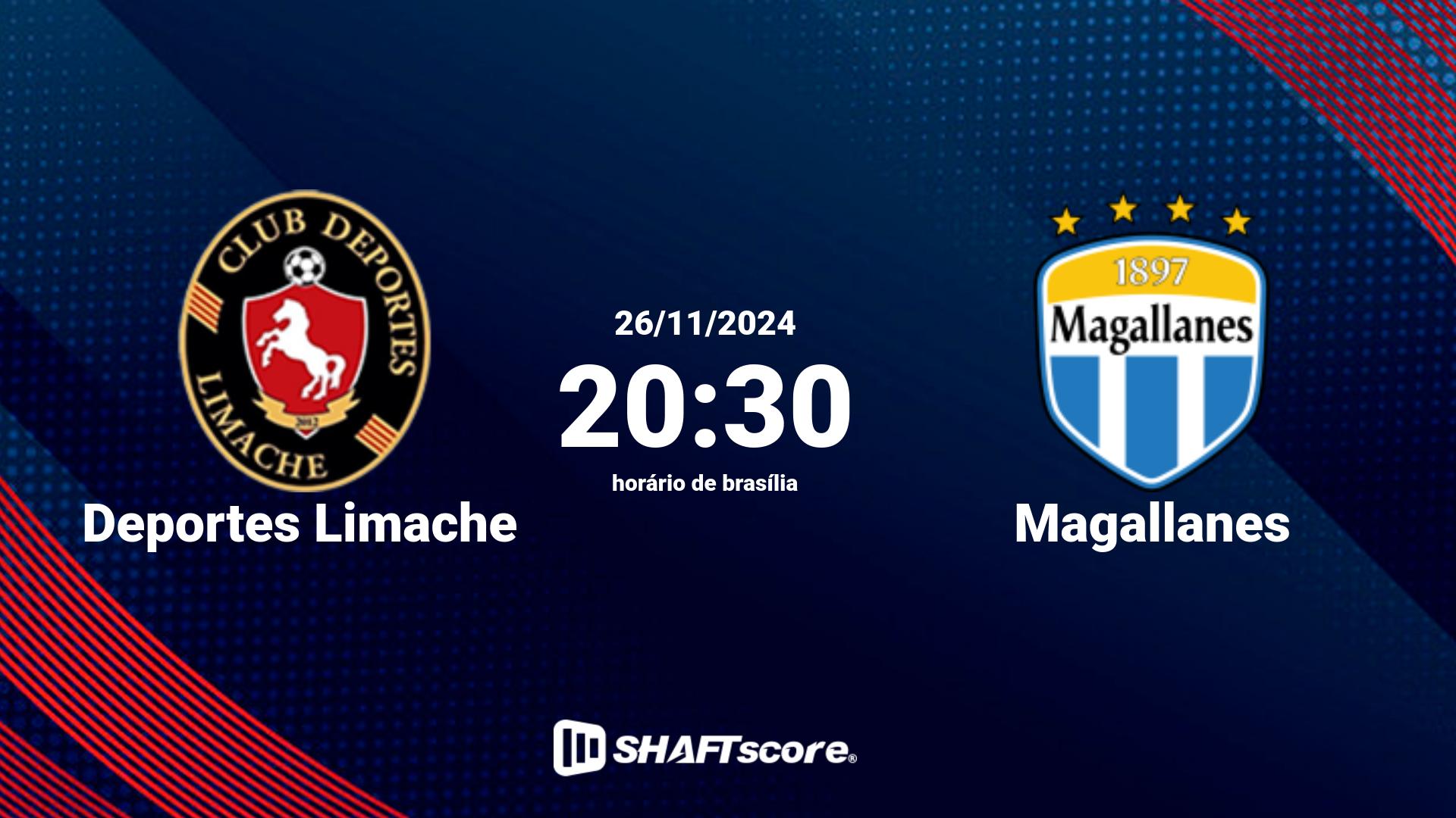 Estatísticas do jogo Deportes Limache vs Magallanes 26.11 20:30