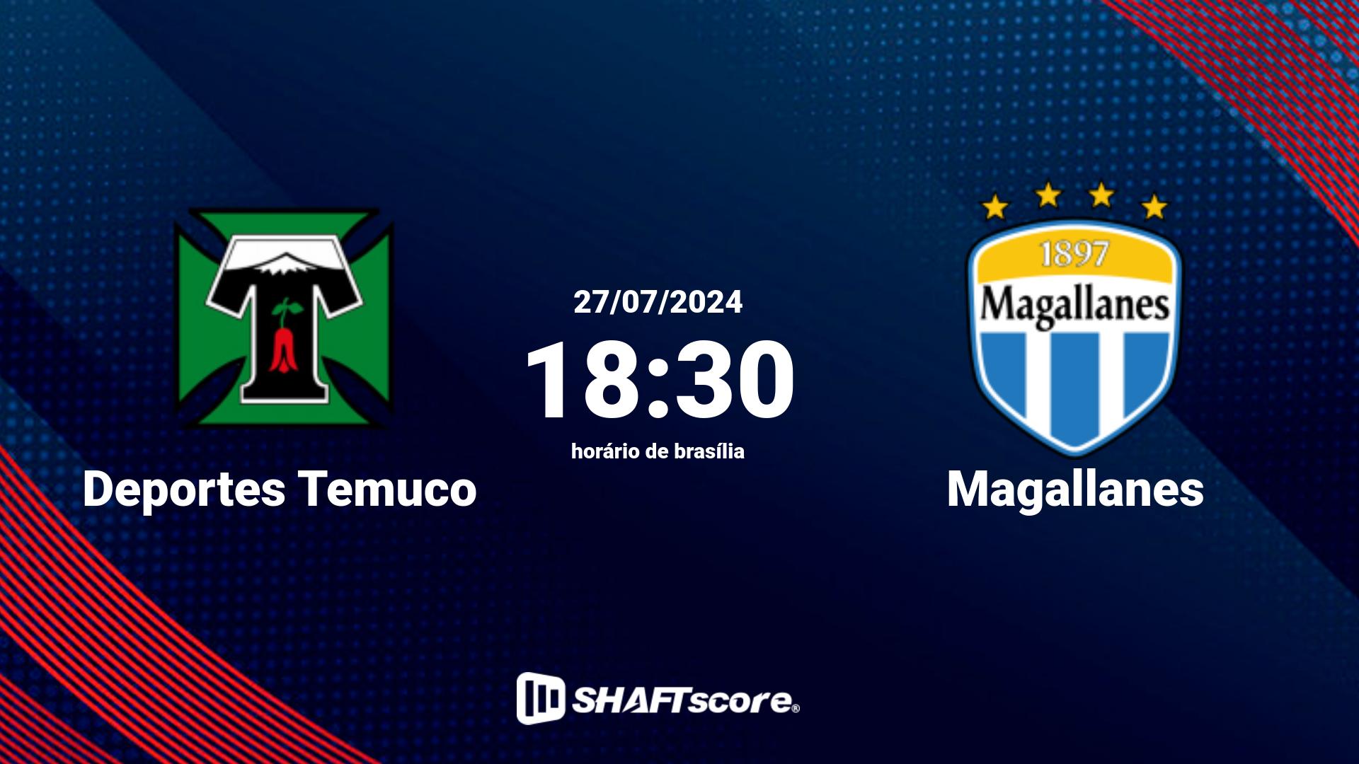 Estatísticas do jogo Deportes Temuco vs Magallanes 27.07 18:30