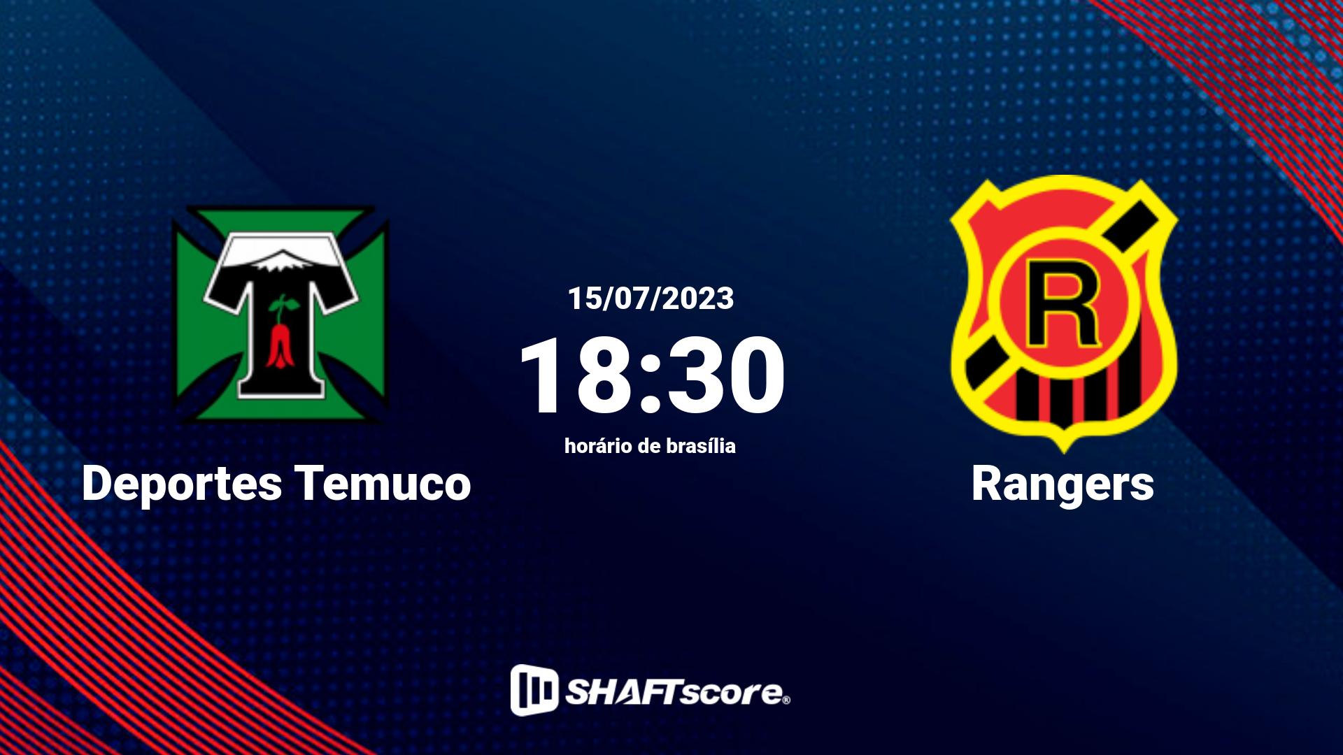 Estatísticas do jogo Deportes Temuco vs Rangers 15.07 18:30