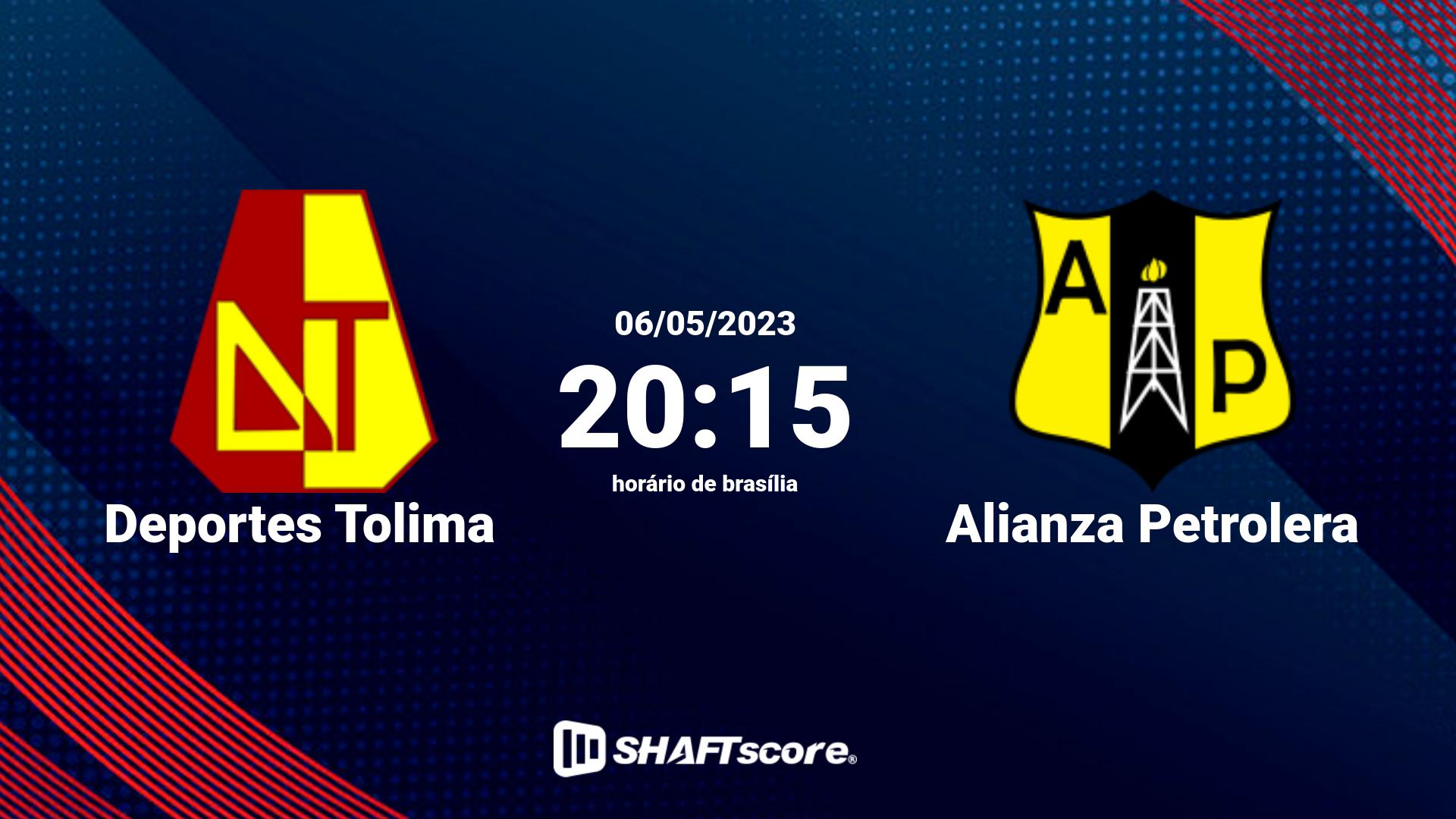 Estatísticas do jogo Deportes Tolima vs Alianza Petrolera 06.05 20:15