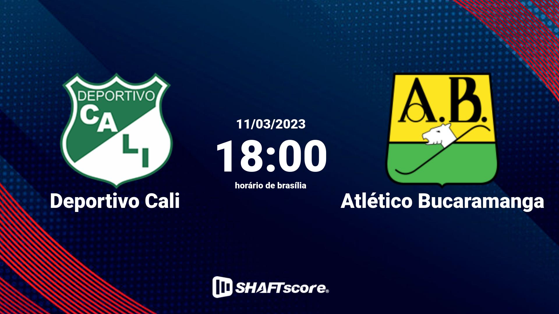 Estatísticas do jogo Deportivo Cali vs Atlético Bucaramanga 11.03 18:00