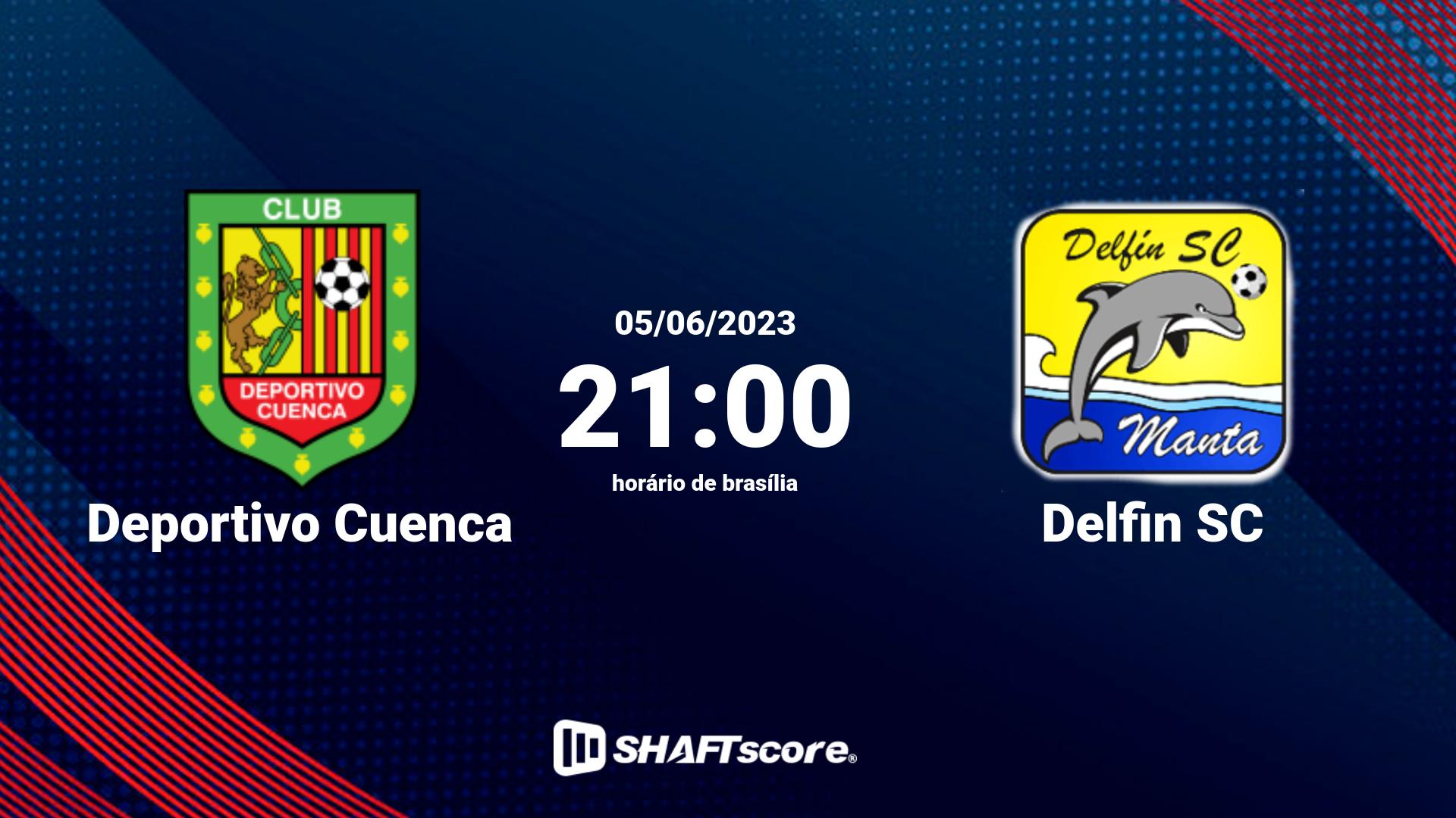 Estatísticas do jogo Deportivo Cuenca vs Delfin SC 05.06 21:00