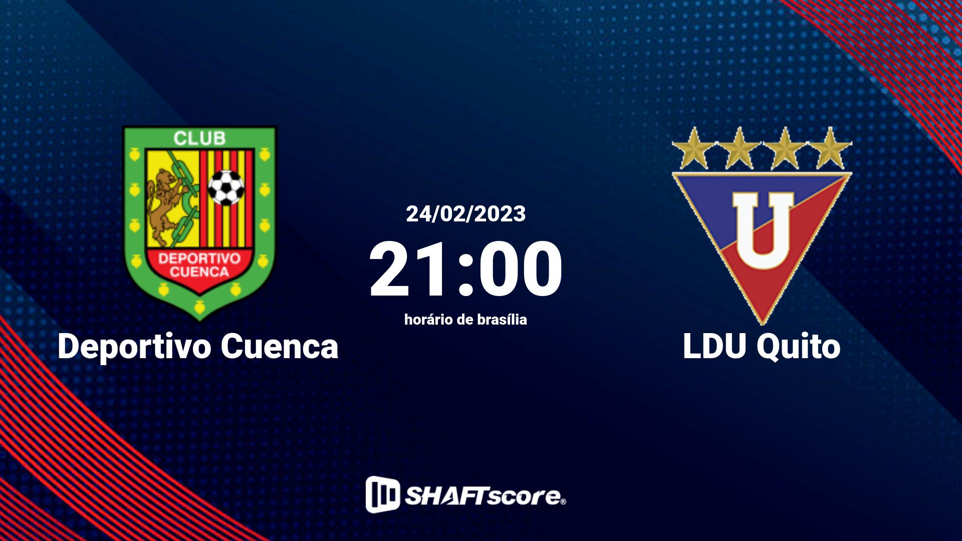 Estatísticas do jogo Deportivo Cuenca vs LDU Quito 24.02 21:00