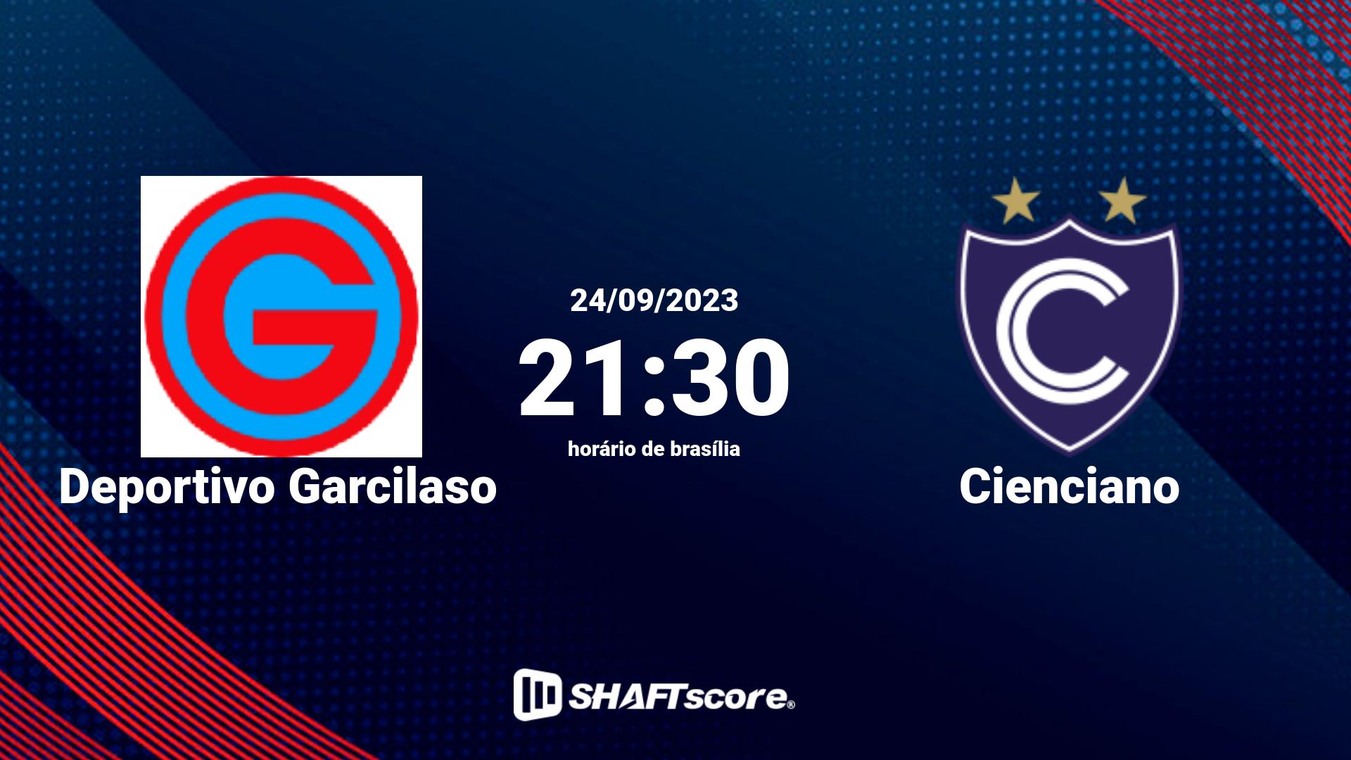 Estatísticas do jogo Deportivo Garcilaso vs Cienciano 24.09 21:30