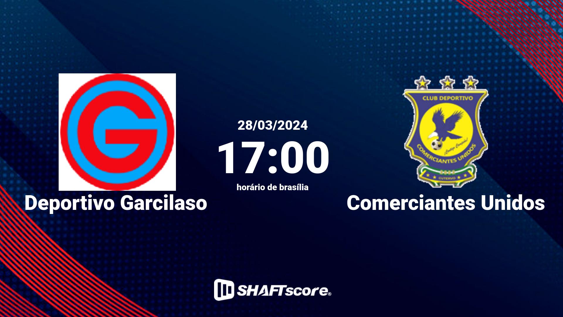 Estatísticas do jogo Deportivo Garcilaso vs Comerciantes Unidos 28.03 17:00