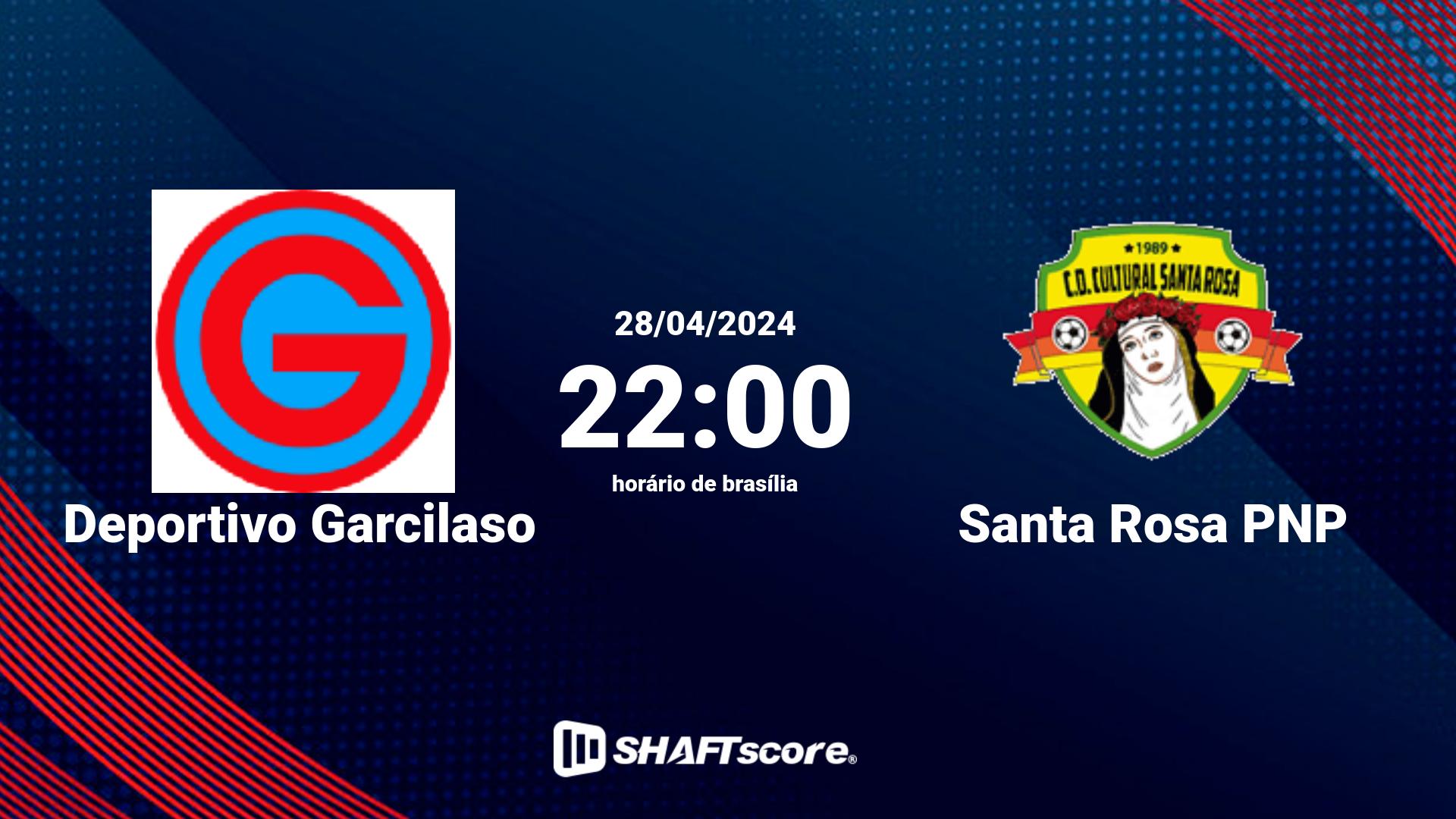 Estatísticas do jogo Deportivo Garcilaso vs Santa Rosa PNP 28.04 22:00