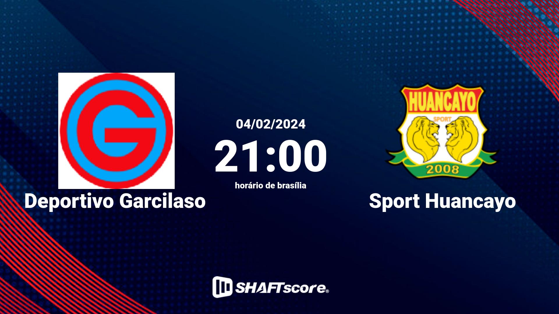 Estatísticas do jogo Deportivo Garcilaso vs Sport Huancayo 04.02 21:00