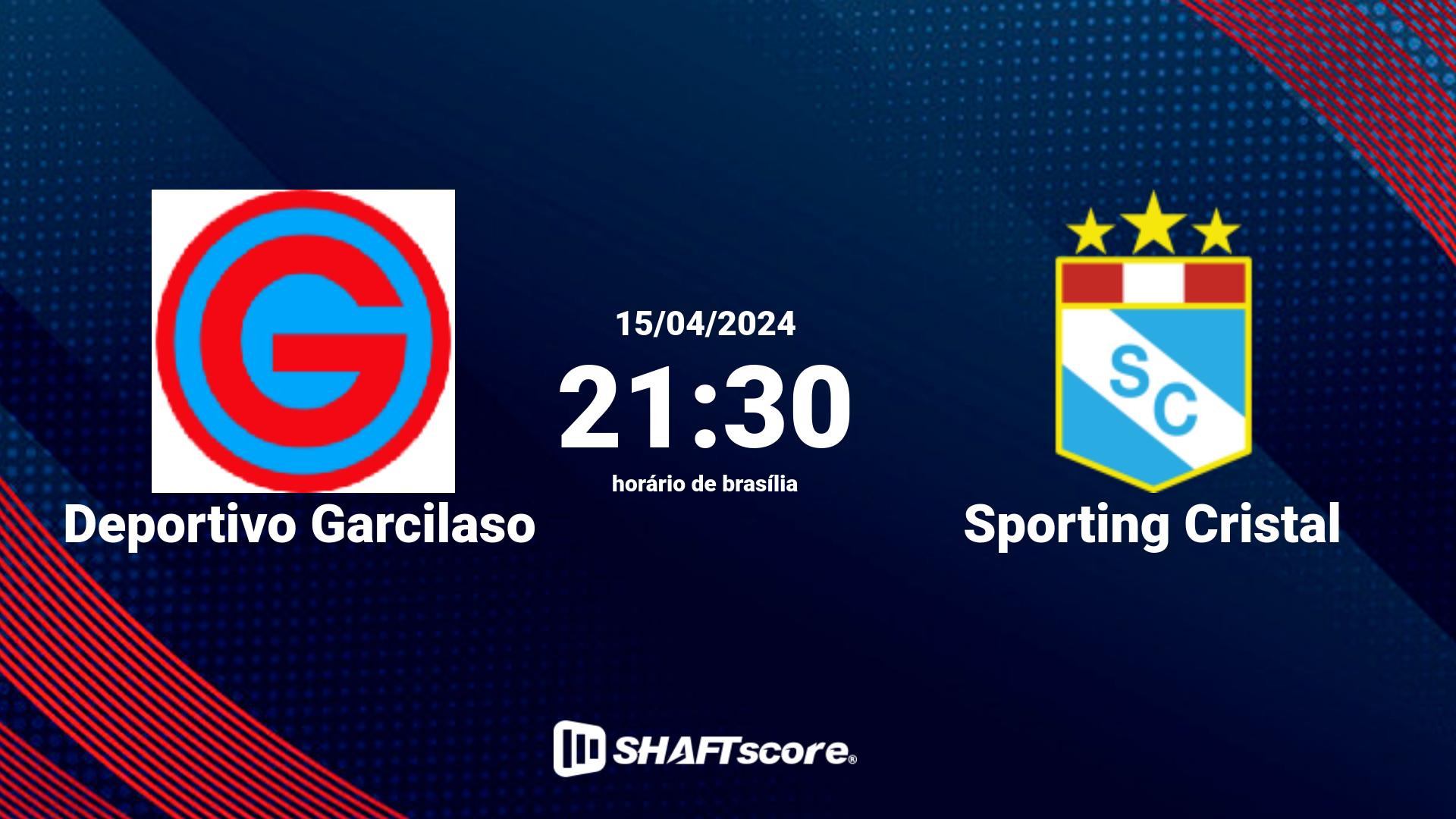 Estatísticas do jogo Deportivo Garcilaso vs Sporting Cristal 15.04 21:30