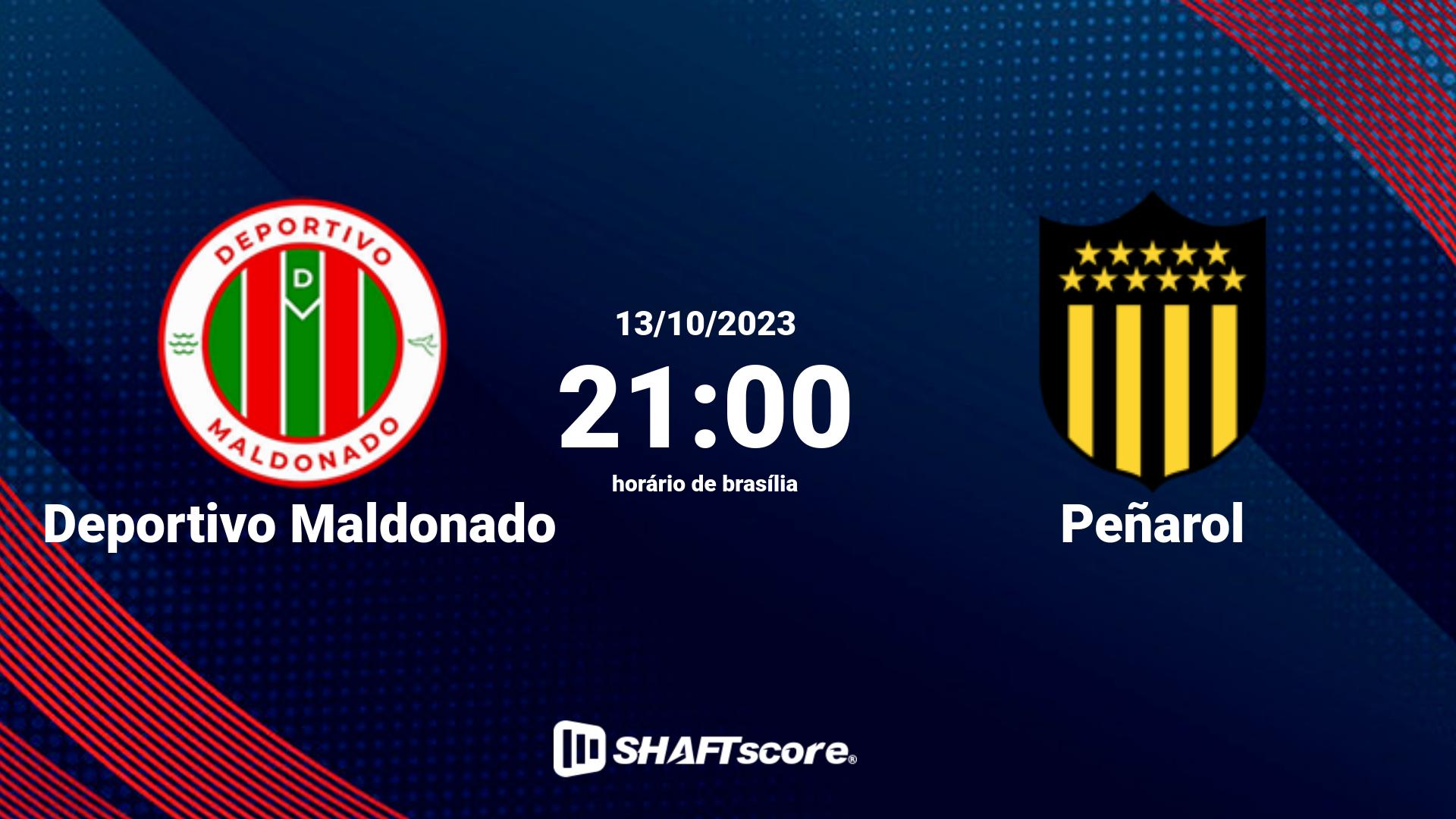 Estatísticas do jogo Deportivo Maldonado vs Peñarol 13.10 21:00