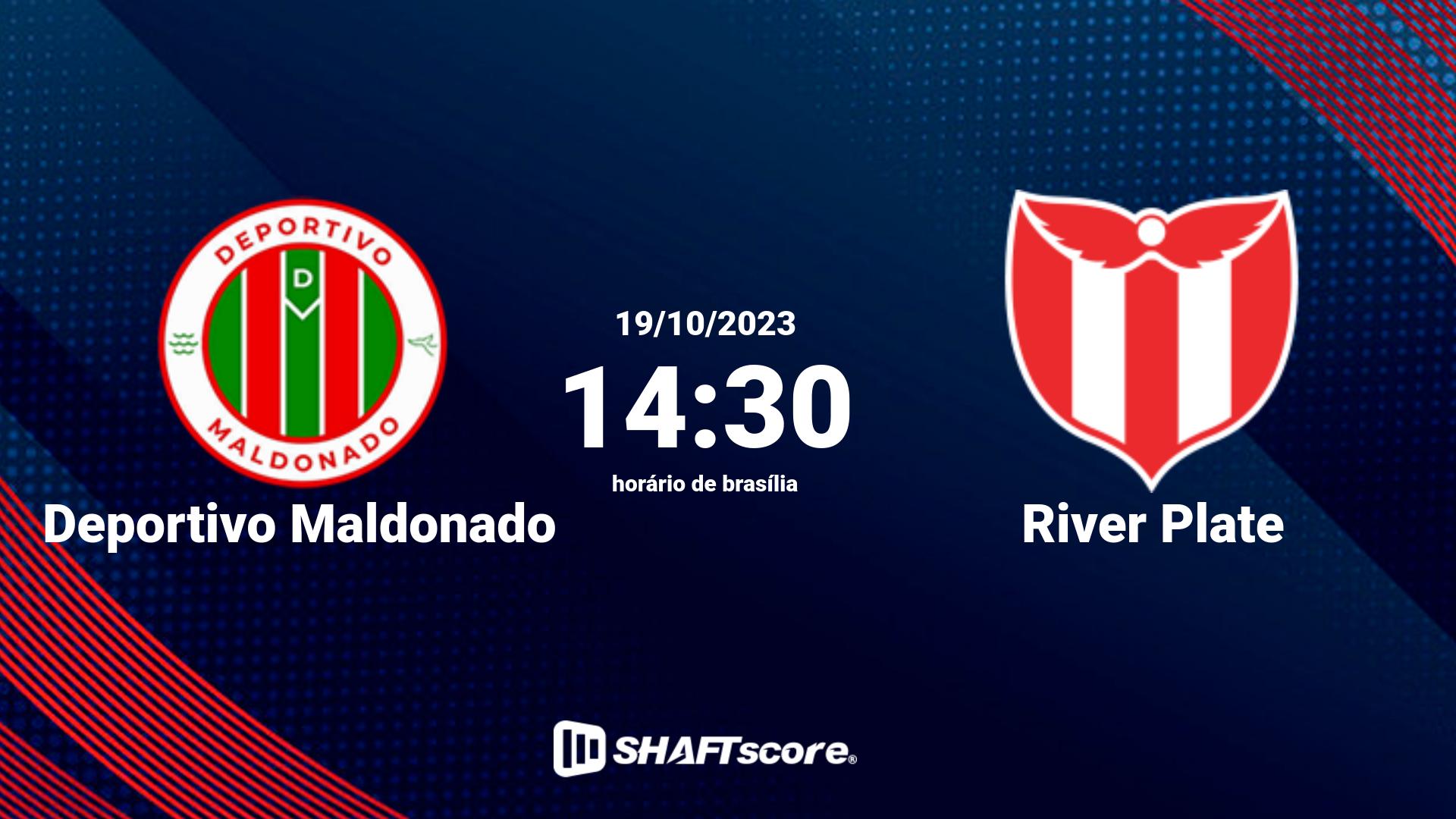 Estatísticas do jogo Deportivo Maldonado vs River Plate 19.10 14:30