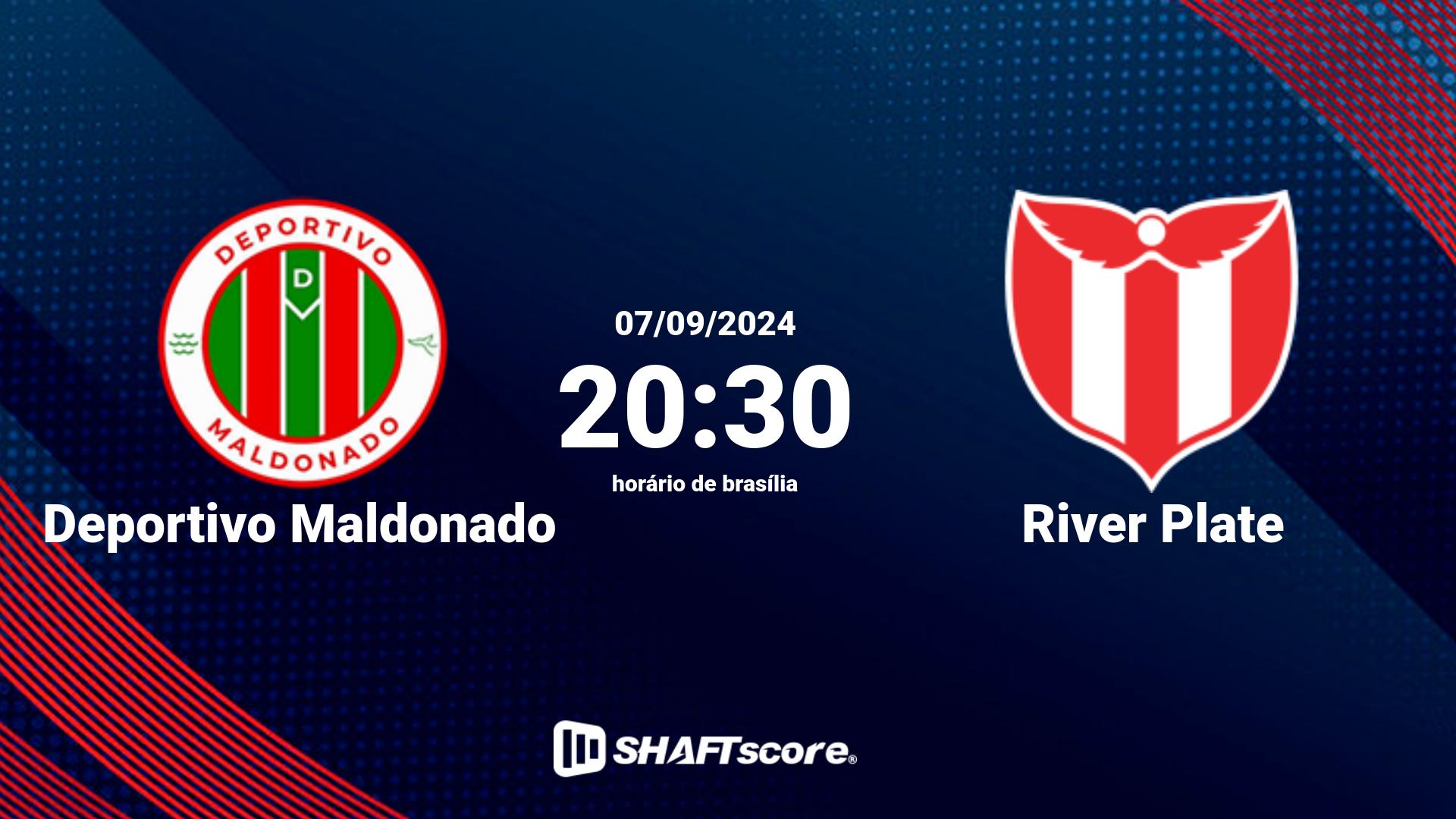 Estatísticas do jogo Deportivo Maldonado vs River Plate 07.09 20:30