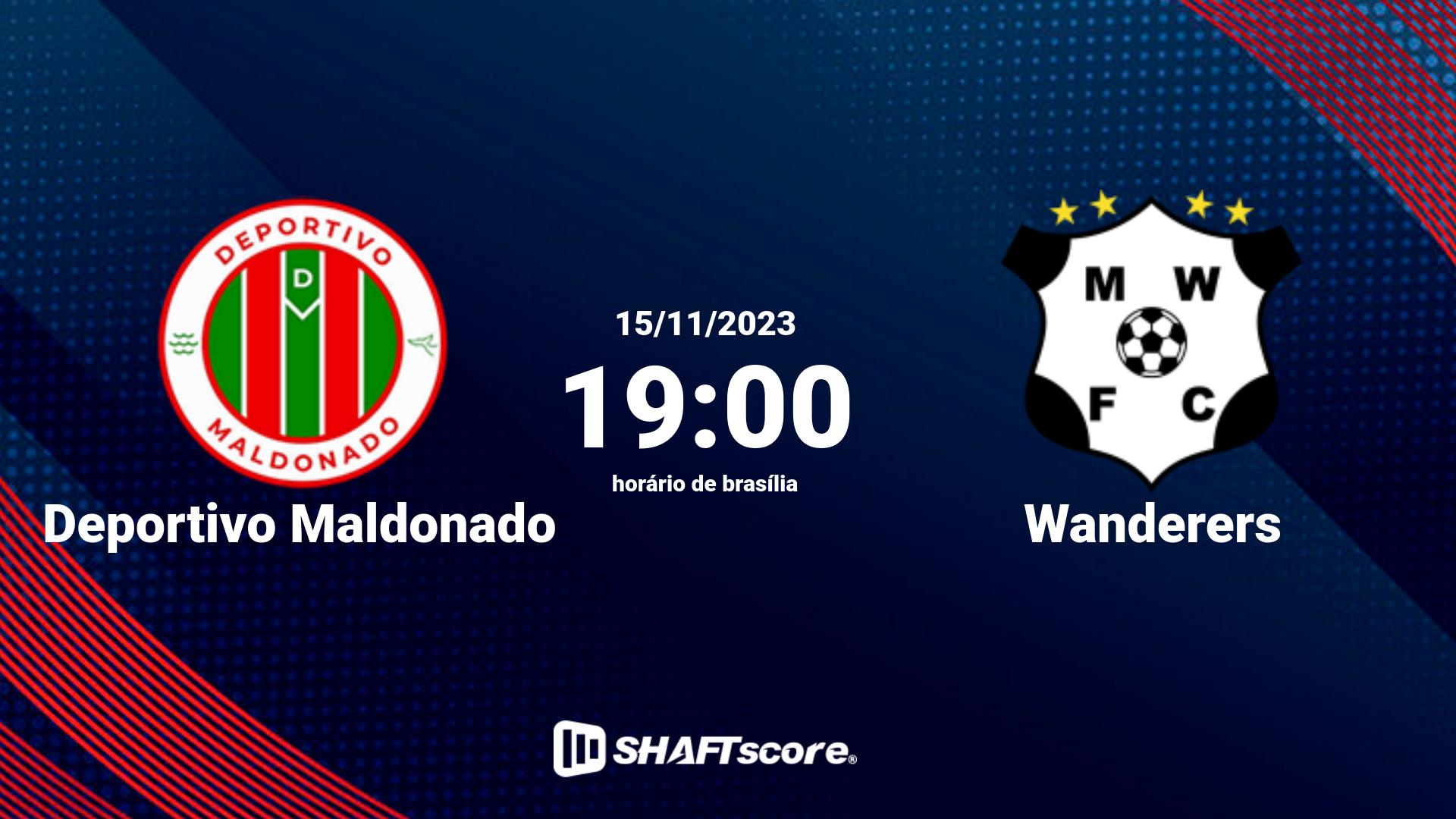 Estatísticas do jogo Deportivo Maldonado vs Wanderers 15.11 19:00
