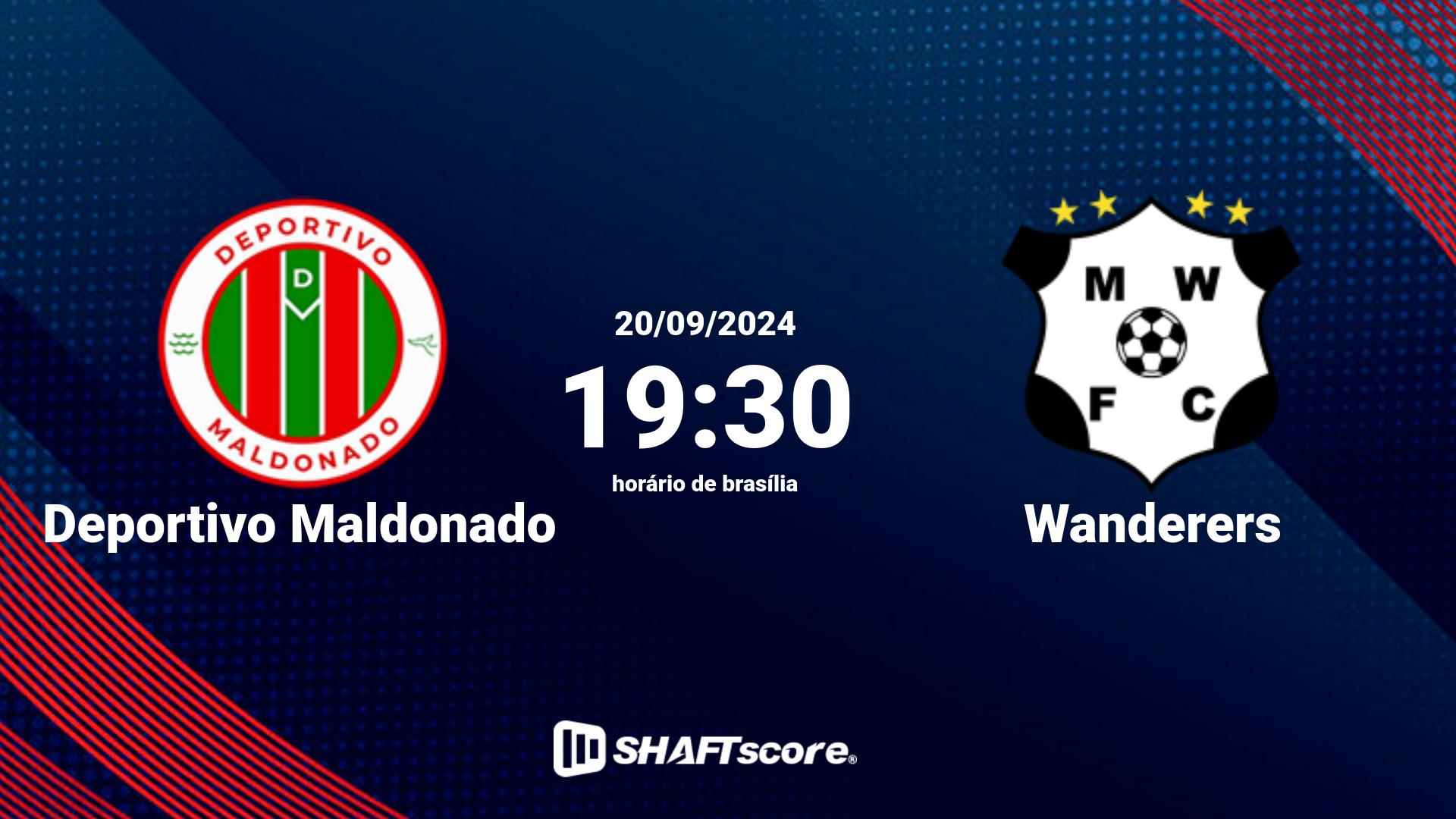 Estatísticas do jogo Deportivo Maldonado vs Wanderers 20.09 19:30