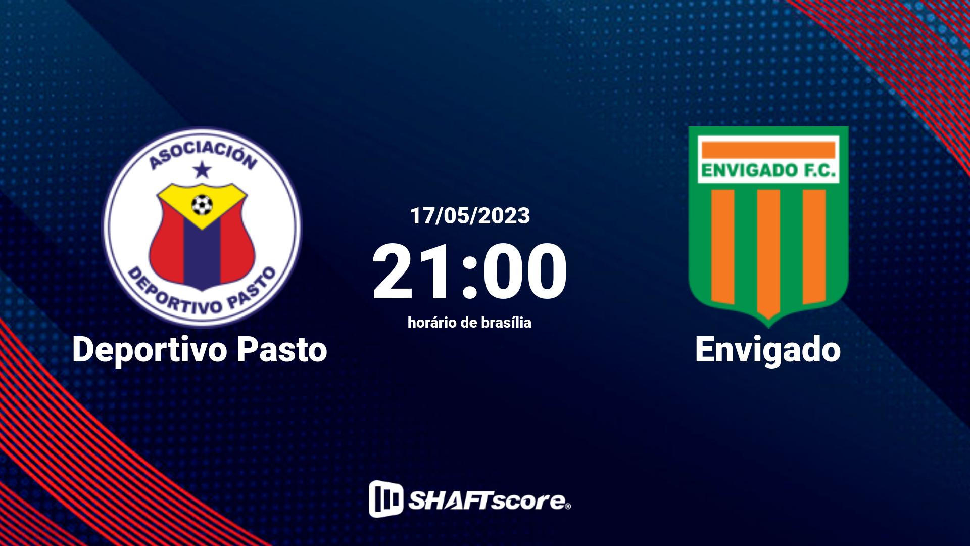 Estatísticas do jogo Deportivo Pasto vs Envigado 17.05 21:00