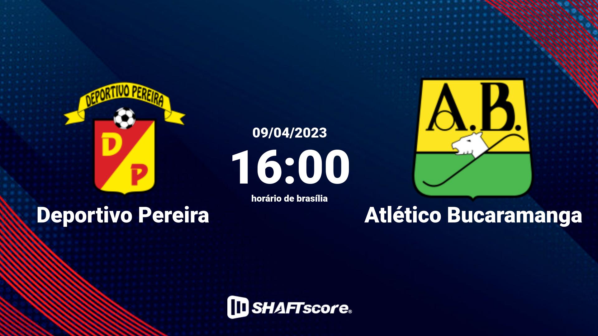 Estatísticas do jogo Deportivo Pereira vs Atlético Bucaramanga 09.04 16:00