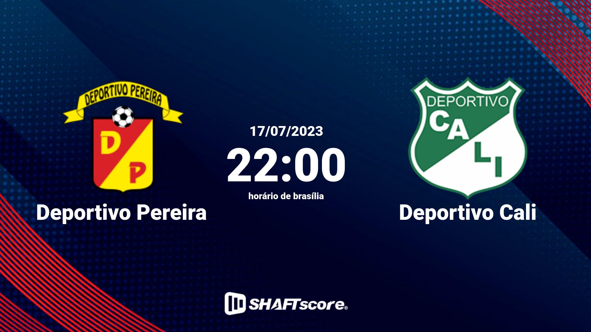 Estatísticas do jogo Deportivo Pereira vs Deportivo Cali 17.07 22:00