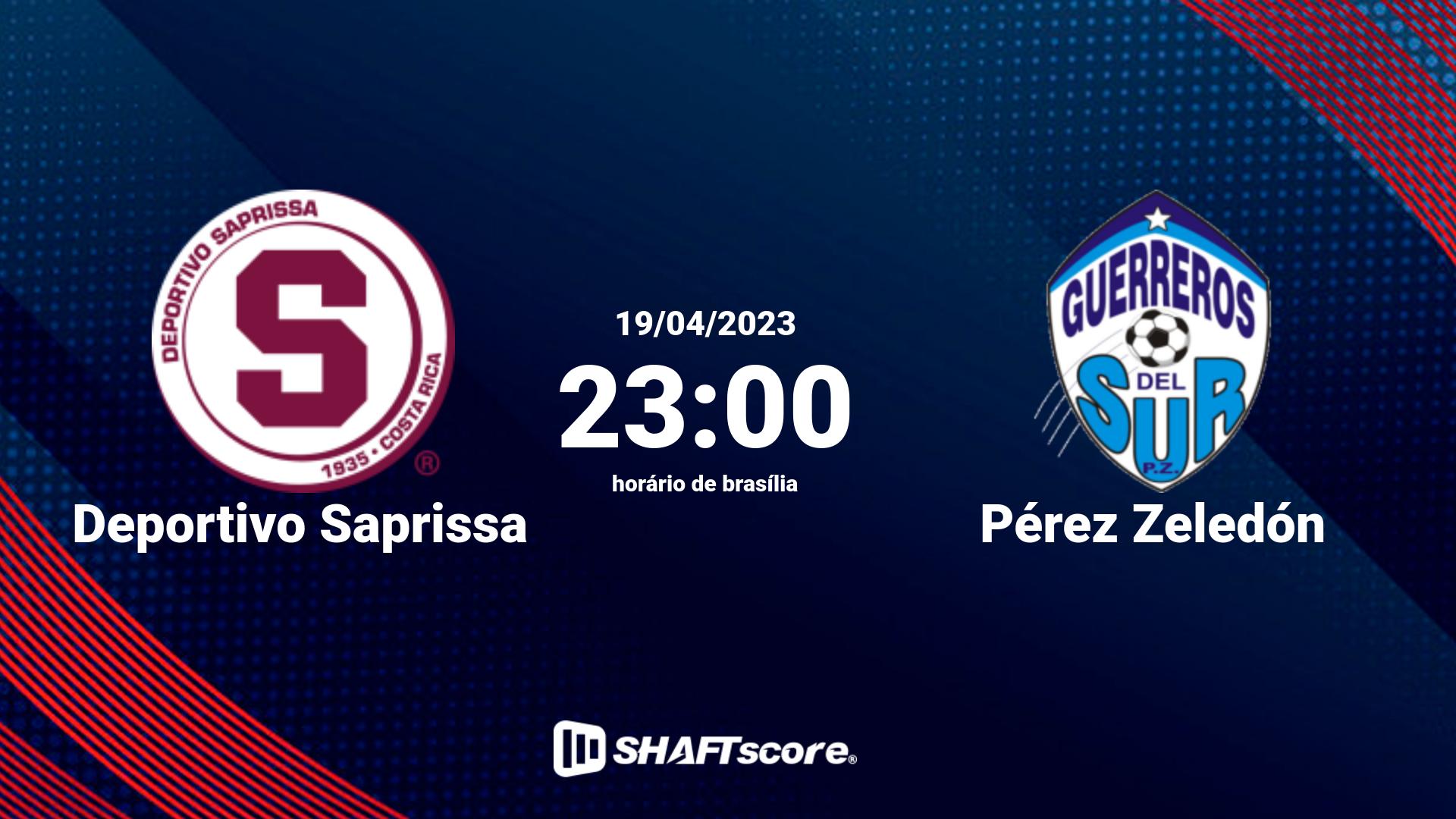 Estatísticas do jogo Deportivo Saprissa vs Pérez Zeledón 19.04 23:00