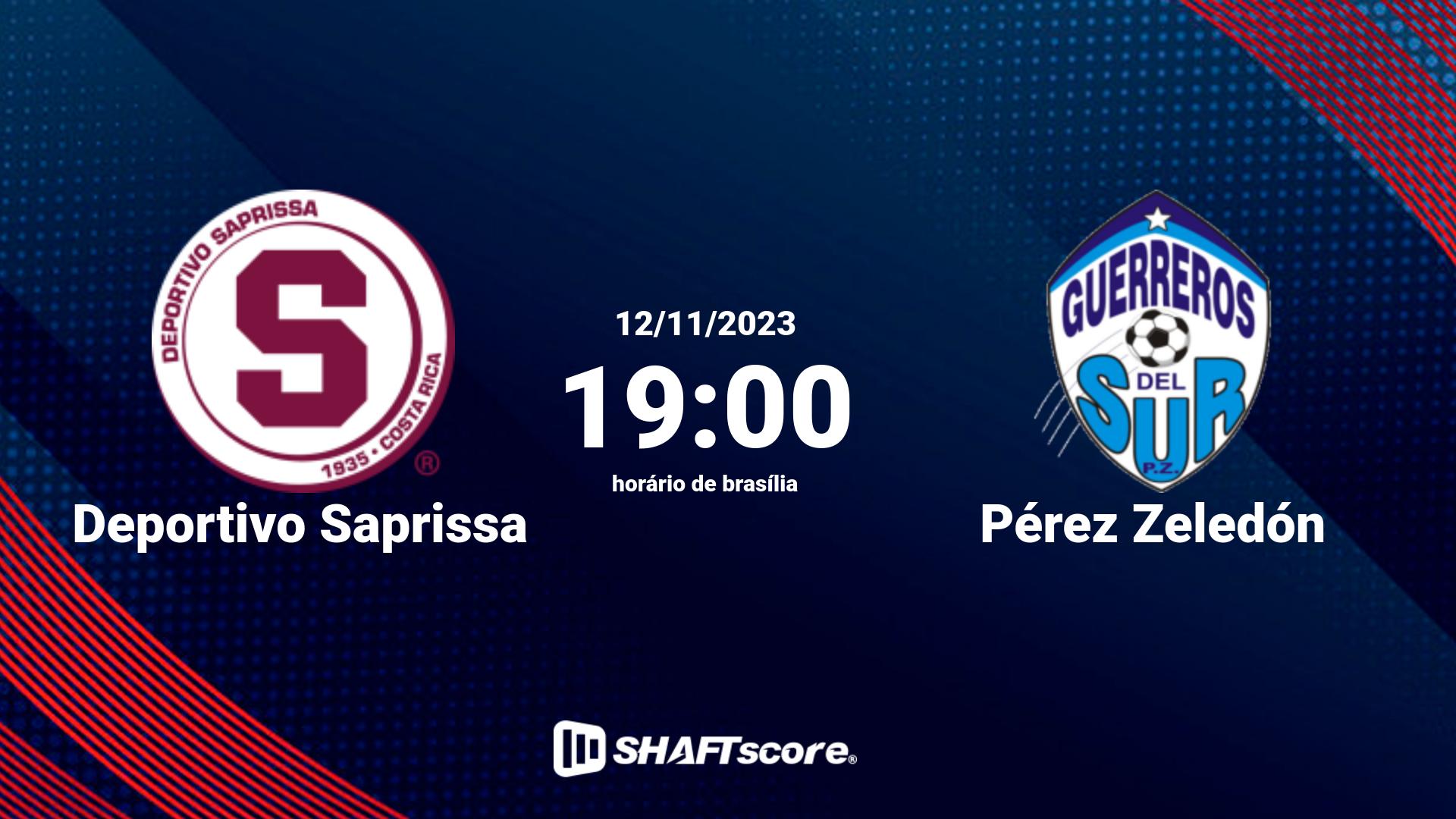 Estatísticas do jogo Deportivo Saprissa vs Pérez Zeledón 12.11 19:00