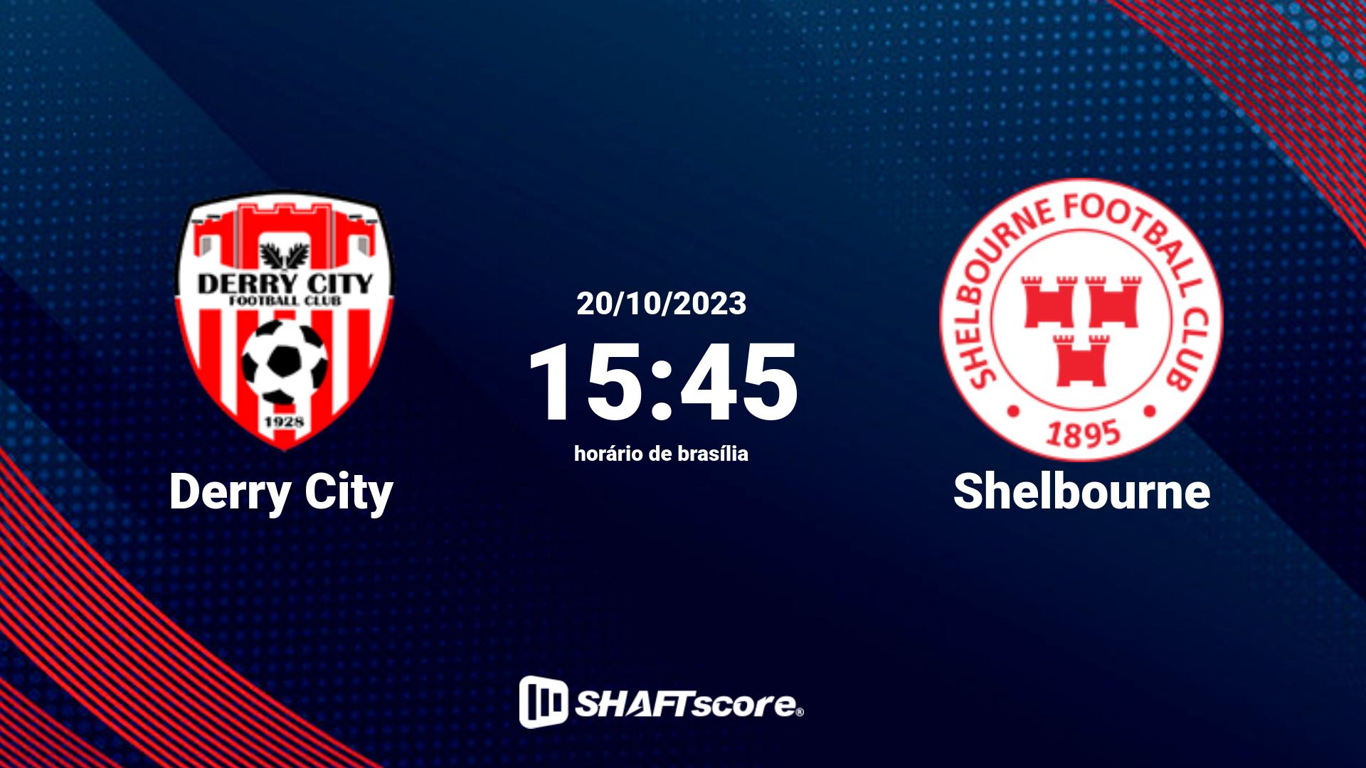 Estatísticas do jogo Derry City vs Shelbourne 20.10 15:45