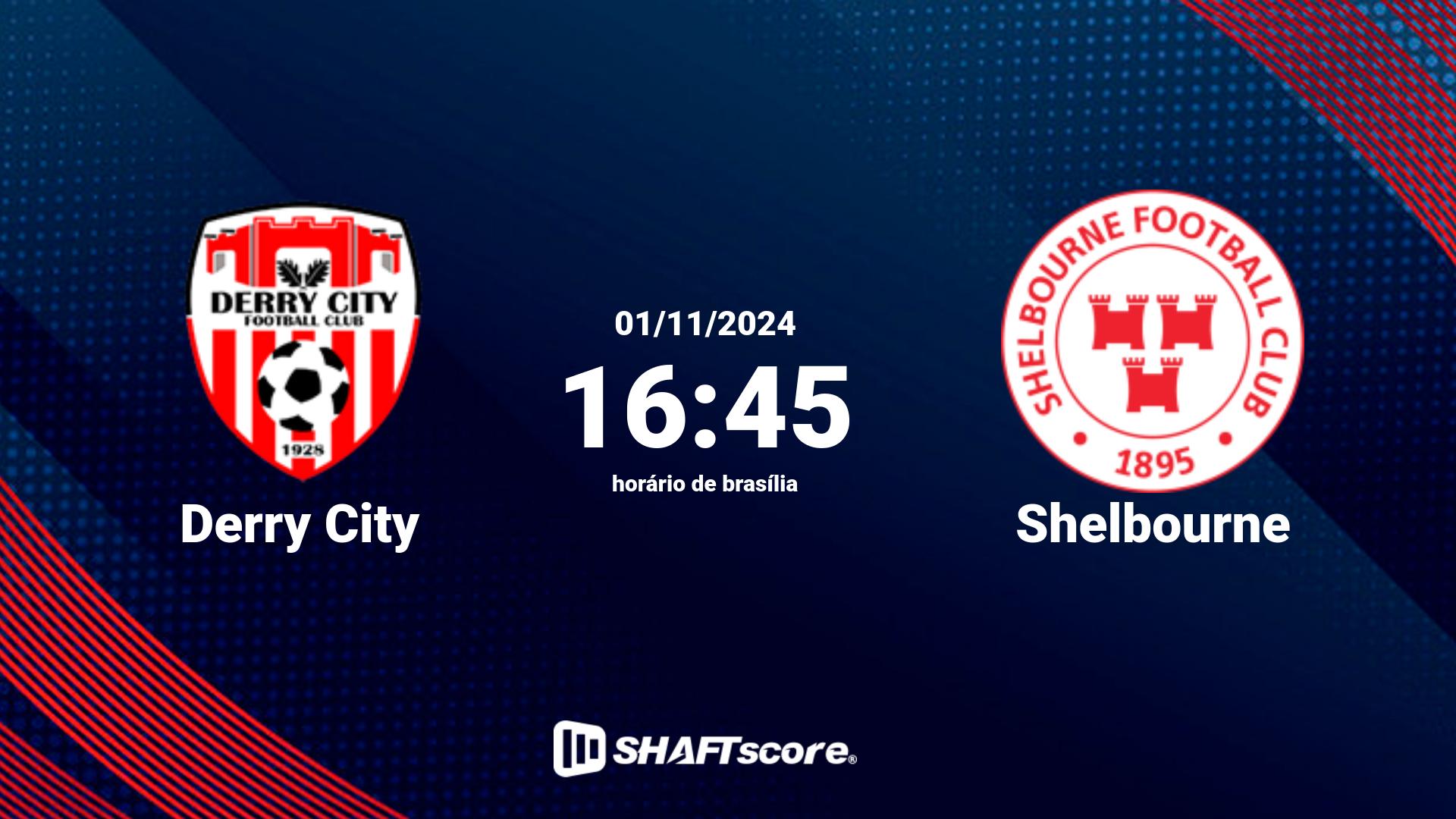 Estatísticas do jogo Derry City vs Shelbourne 01.11 16:45